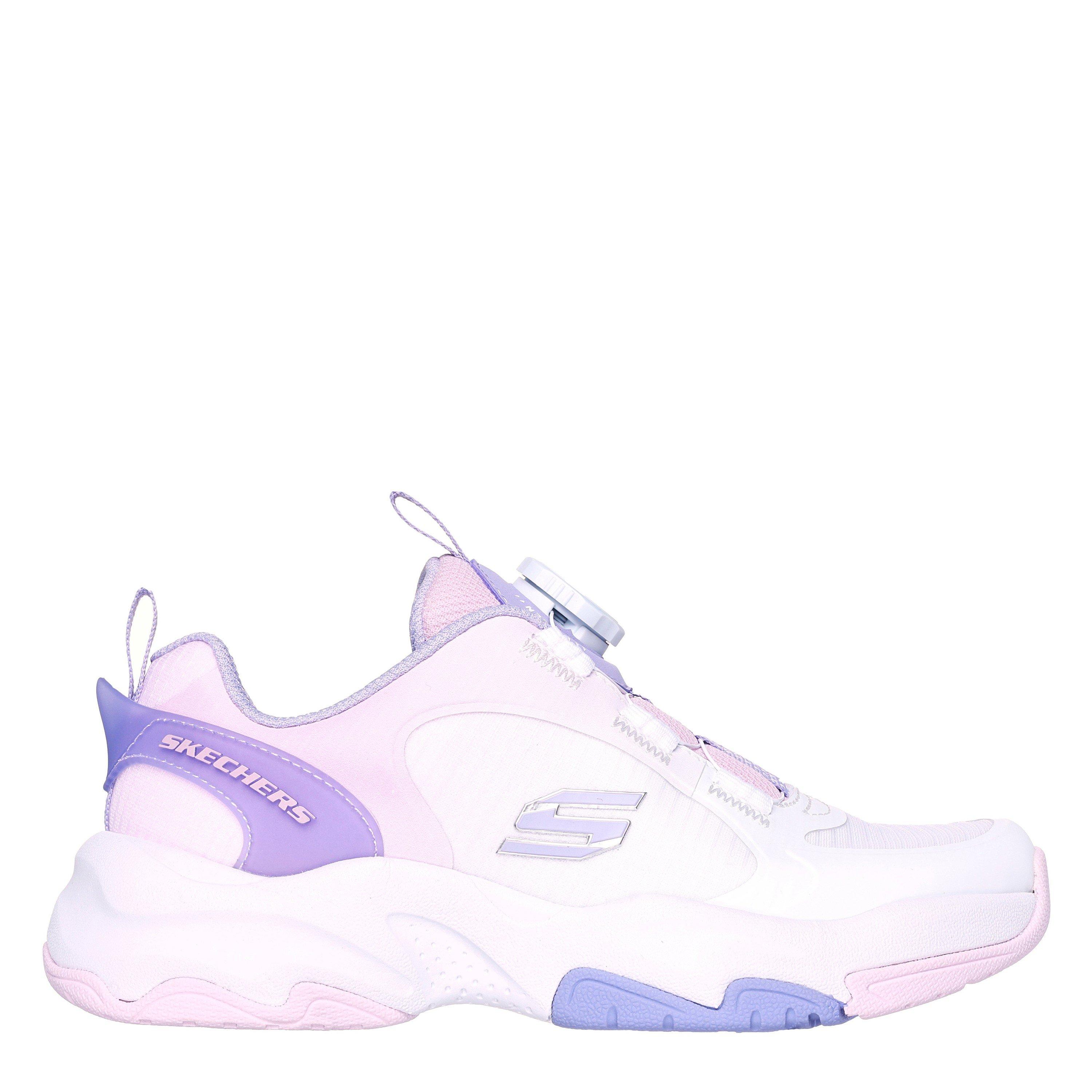 Skechers  White/Purple Kids' Slip On Trainers - 5.5 (38.5)