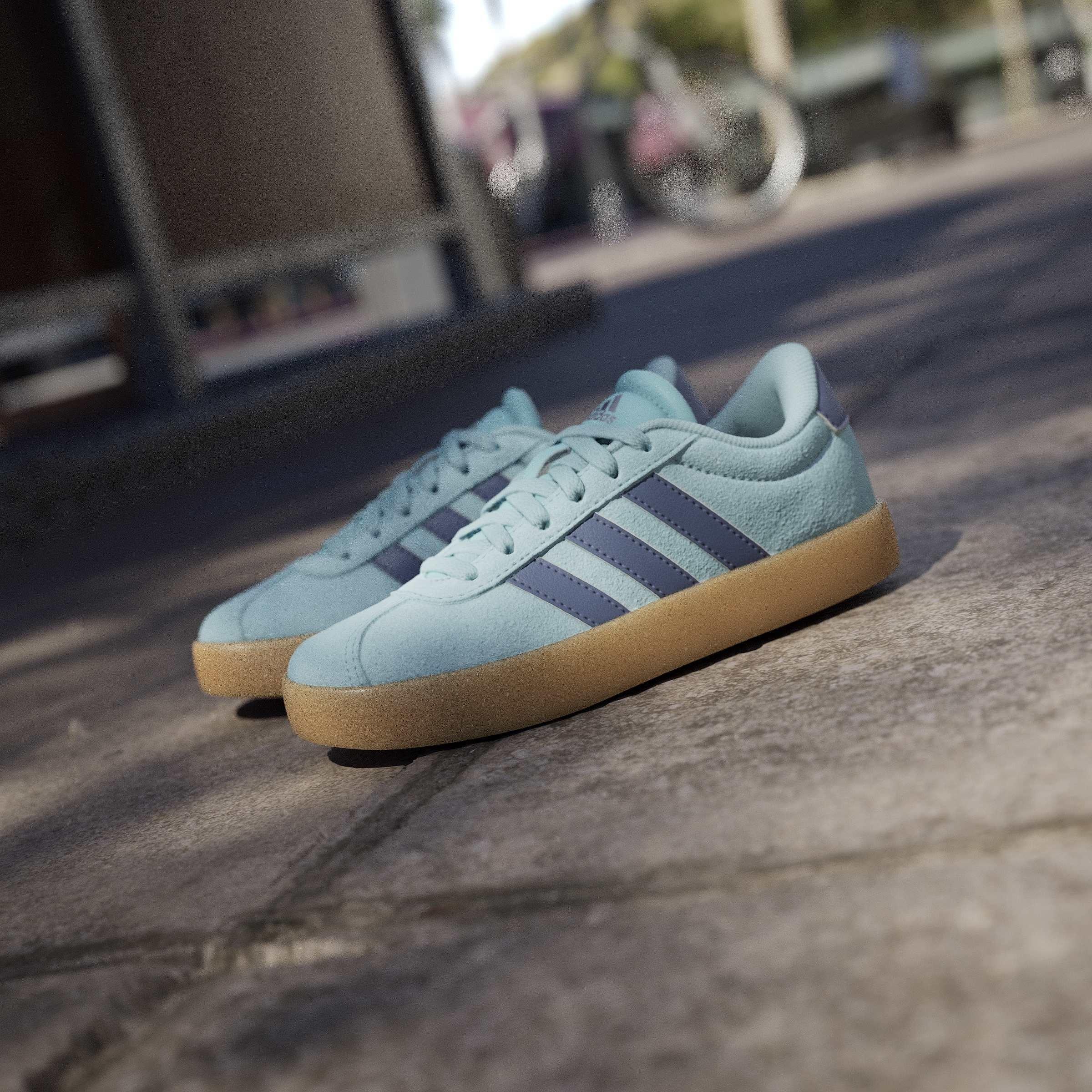 Mint Ton/Prelov - adidas - Kids' VL Court 3.0 Trainers - 15