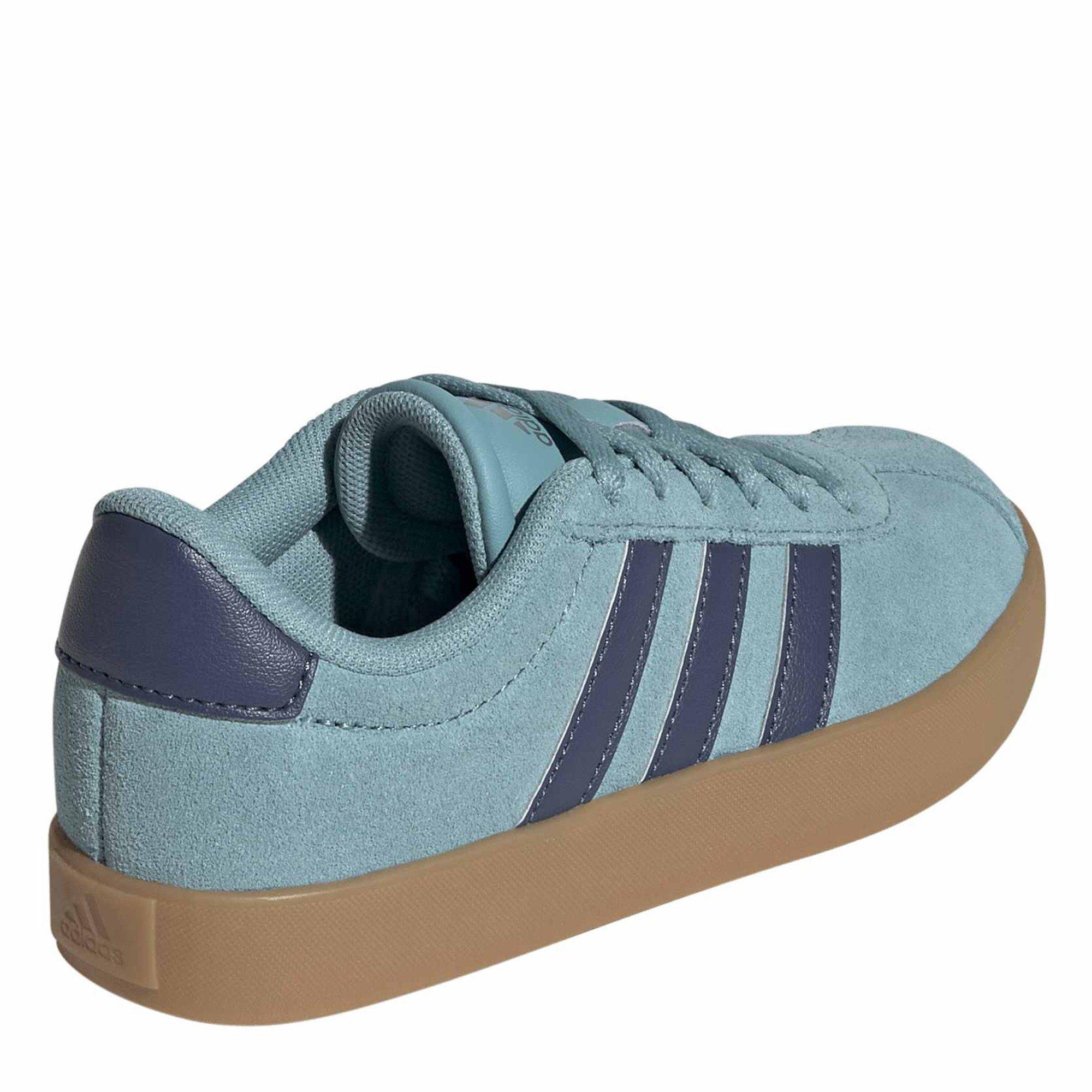 Mint Ton/Prelov - adidas - Kids' VL Court 3.0 Trainers - 4