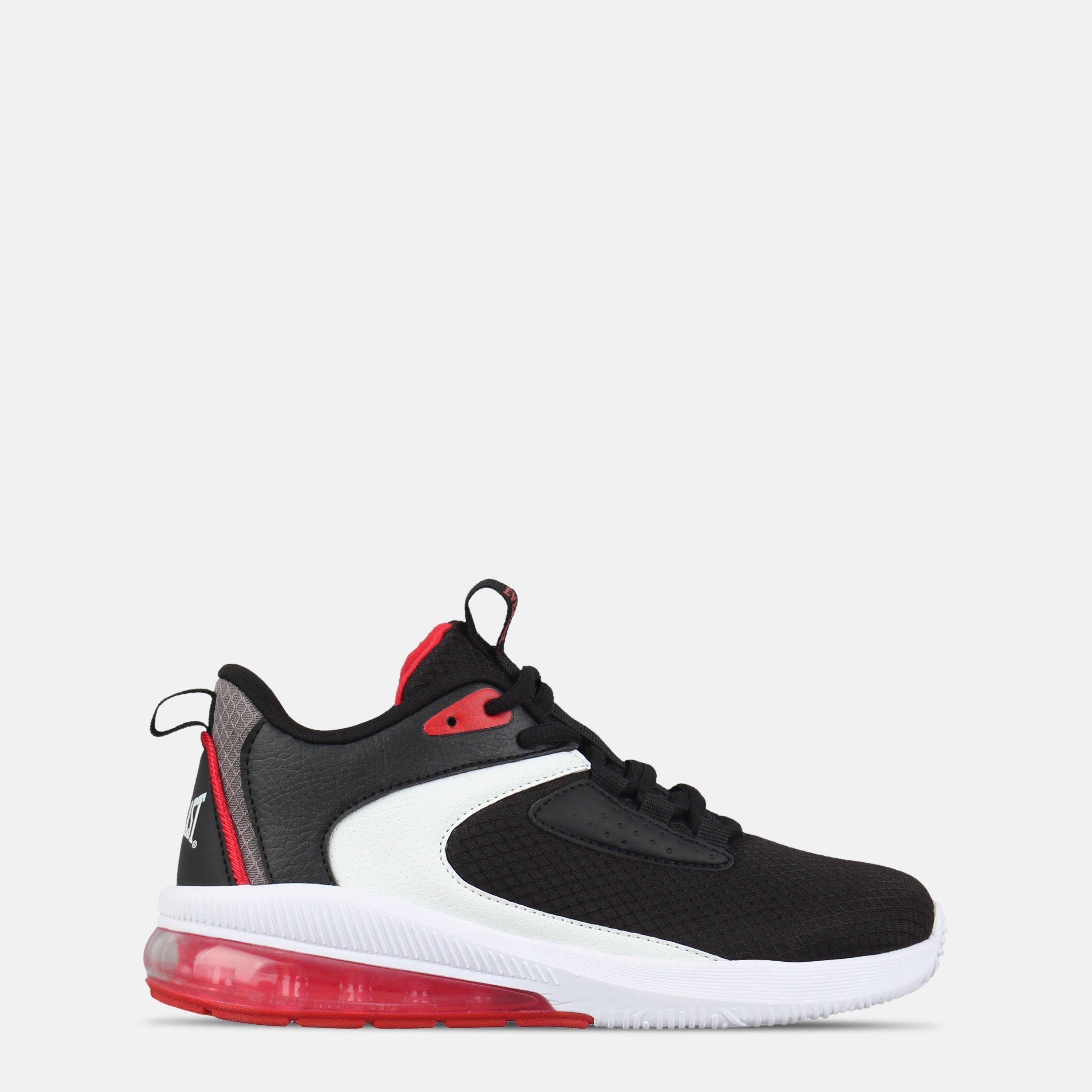 Everlast  Kids ' Swish Lightweight Eva Basketball Trainers - Blk/White/Red - 5.5 (38.5)