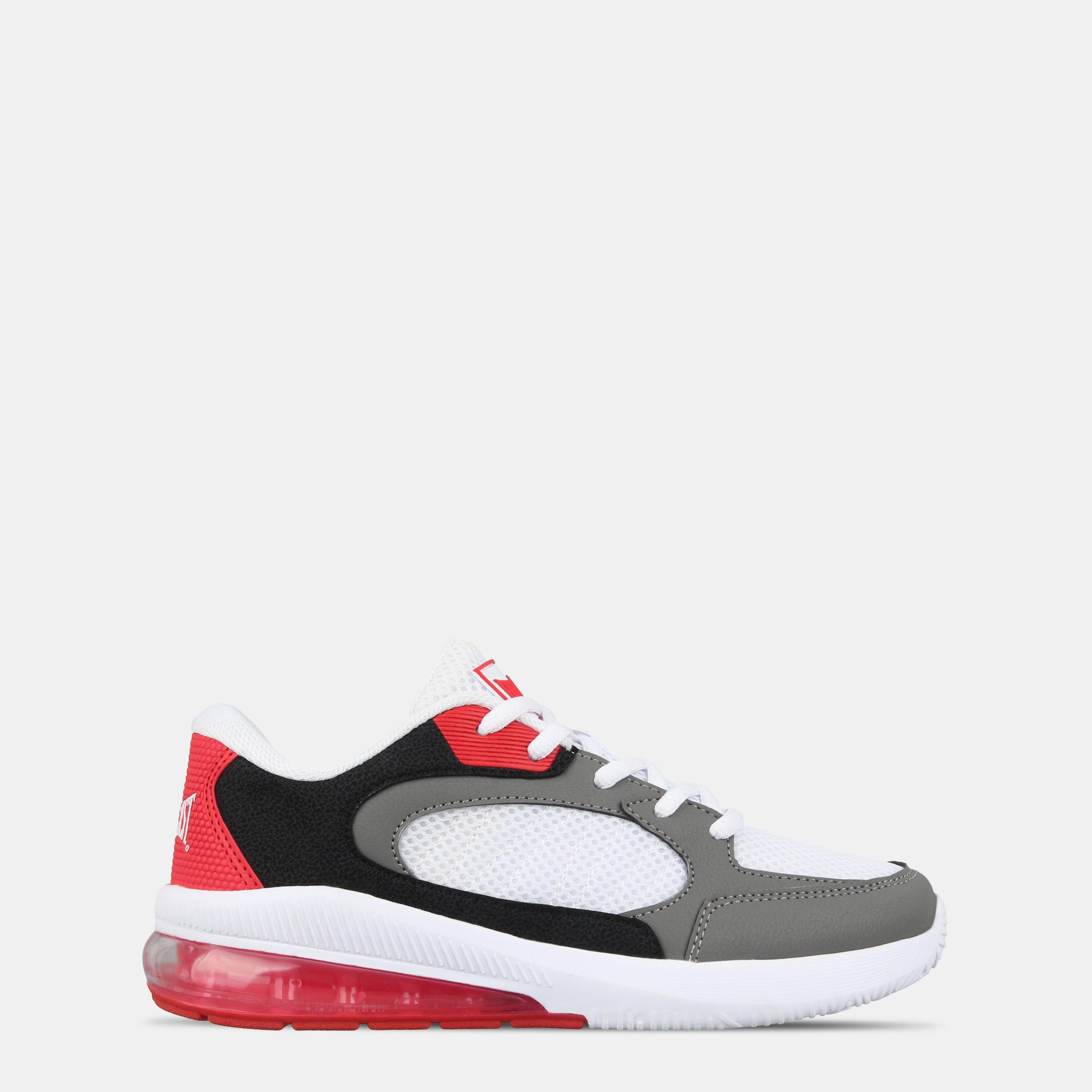 Everlast  Kids ' Assist Lightweight Basketball Trainers - White/Blk/Red - 4 (36.5)