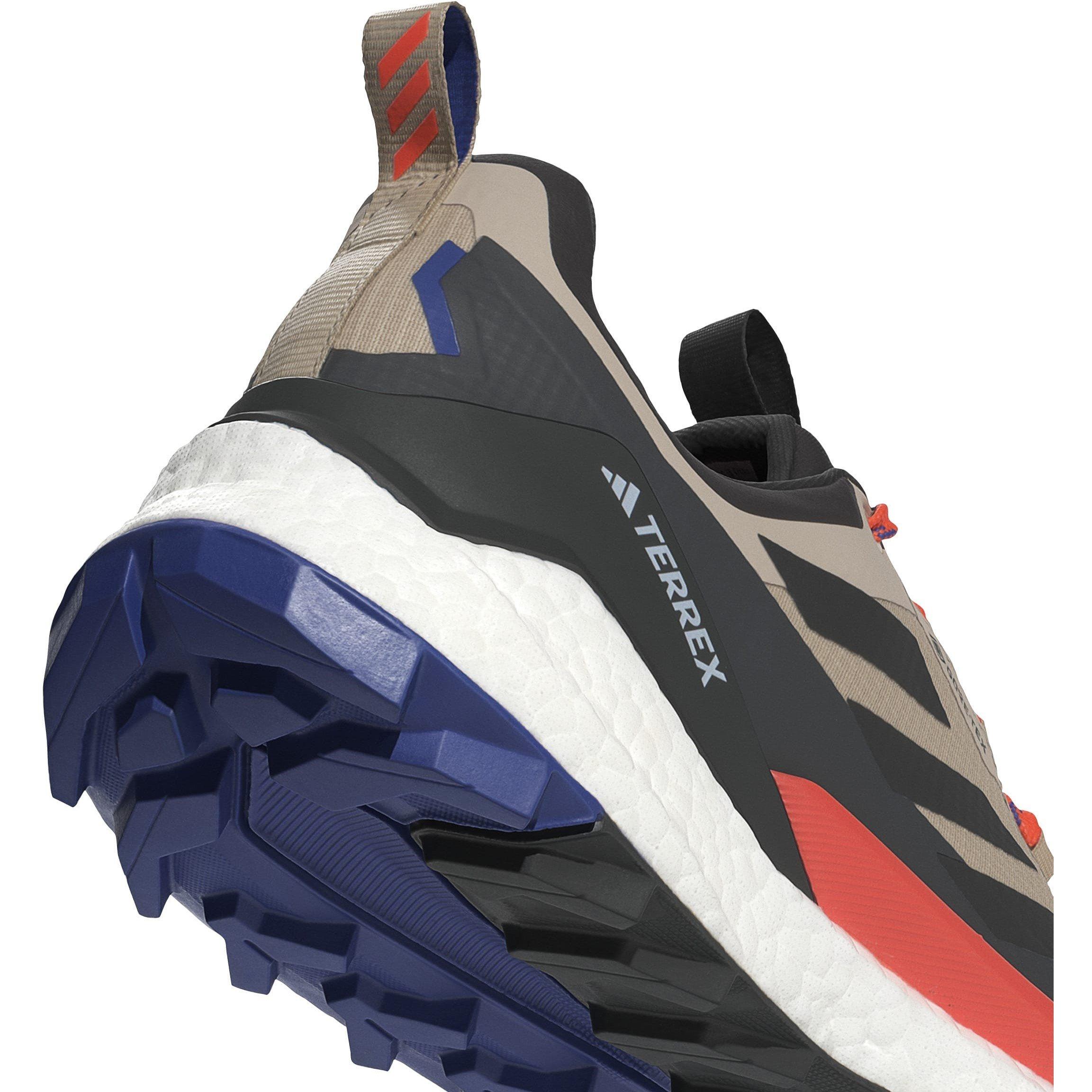 Beige/Nero/Arancione - adidas - Kids Terrex Free Hiker Low Gore-Tex Non Waterproof Hiking Shoes - 8