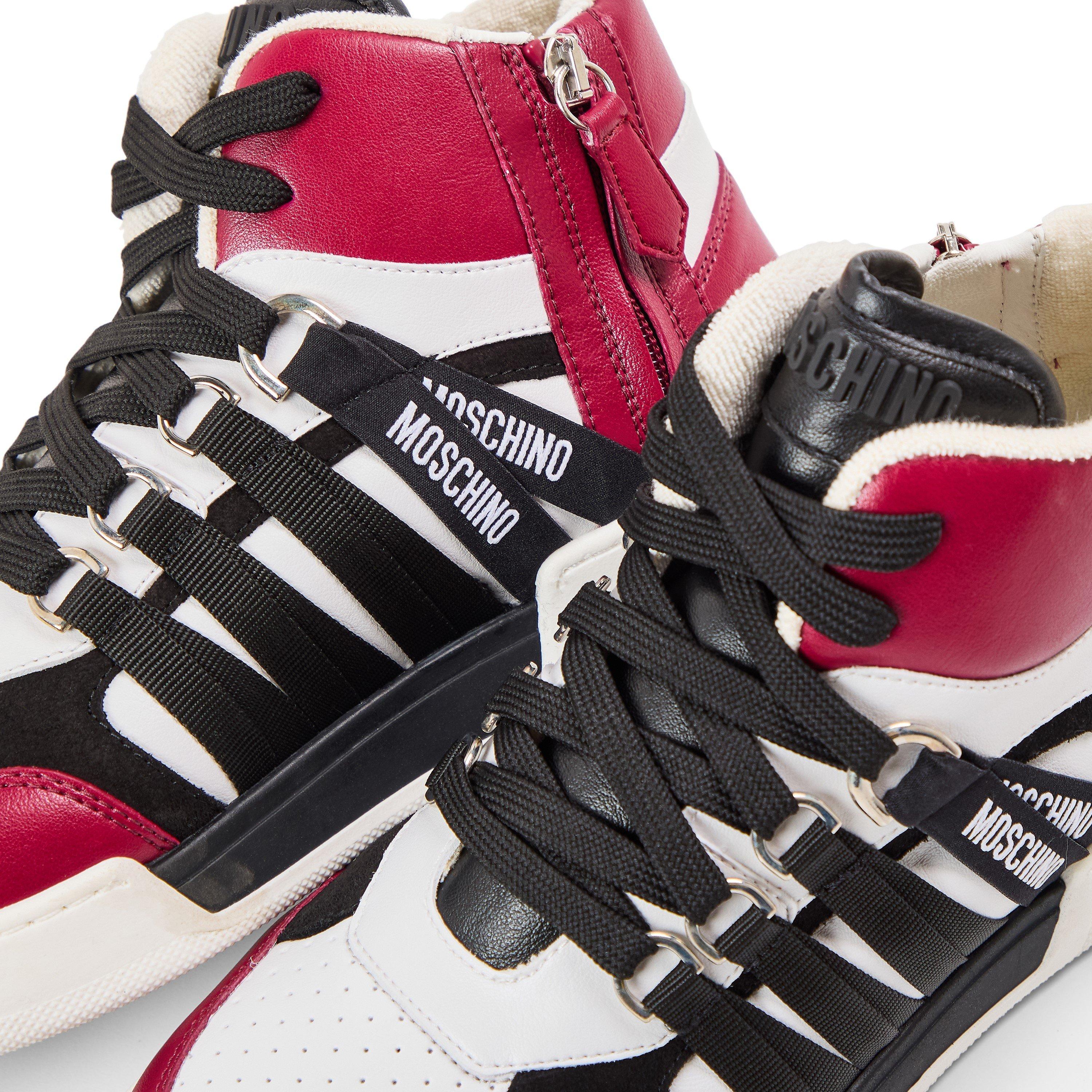 White - Moschino - Kids' Court Trainers - 3