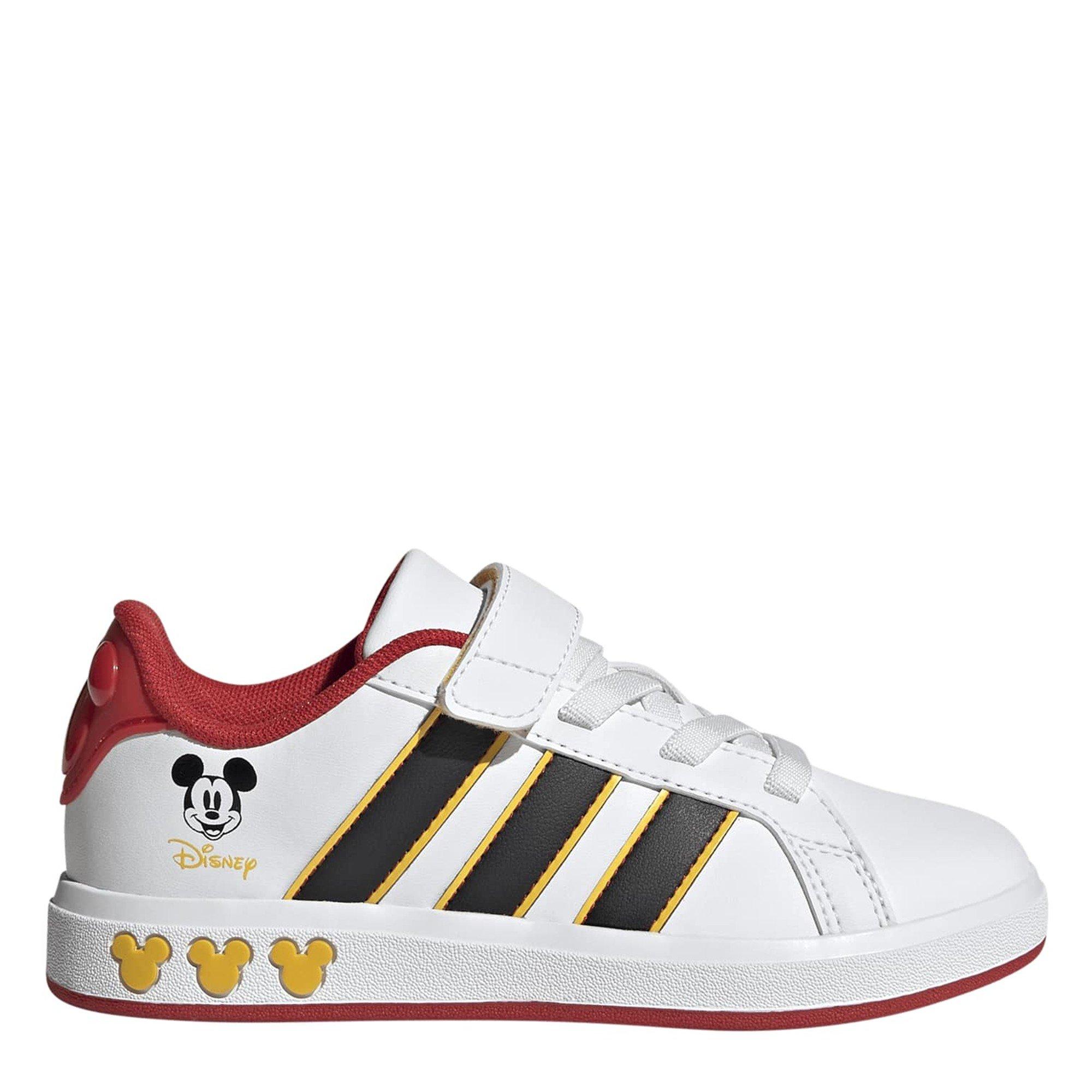 Ftwr White/Core - adidas - Kids' Grand Court Mickey Trainers - 1