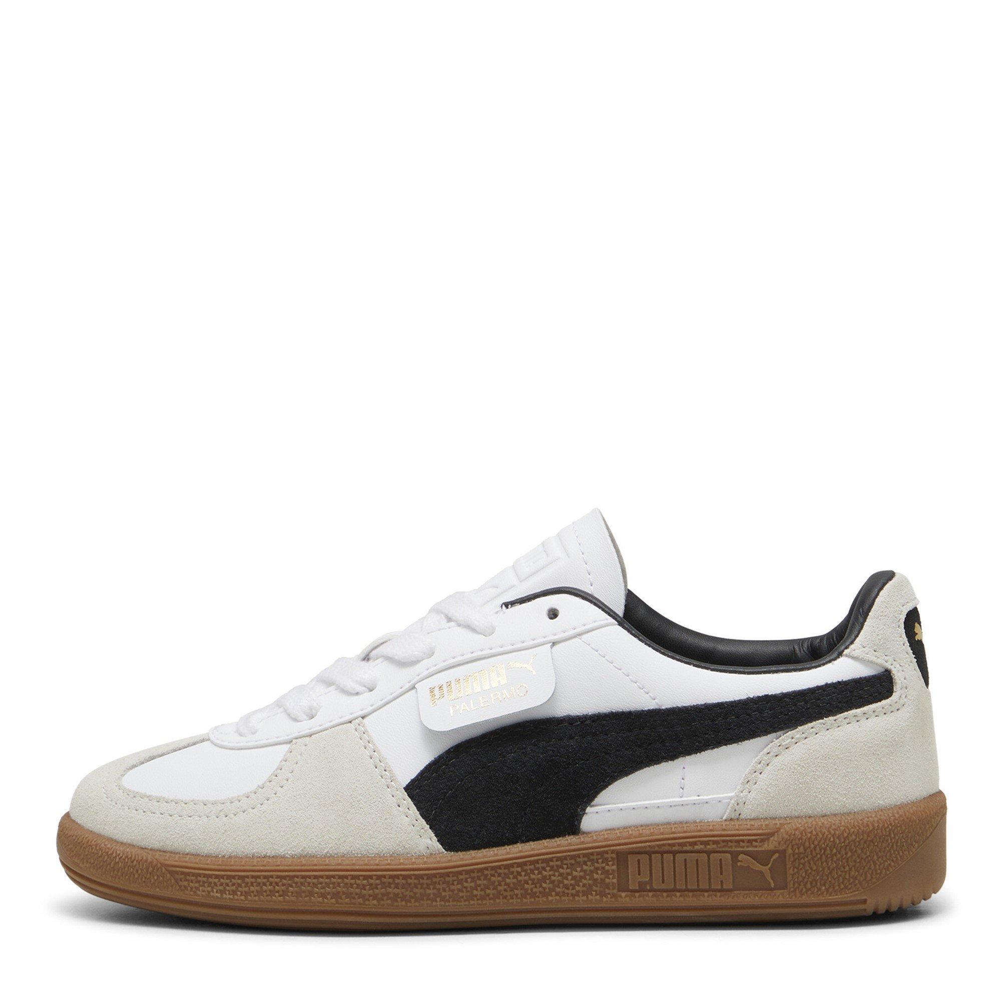 White/Gum - Puma - Palermo Leather Jr Low-Top Trainers Boys - 2
