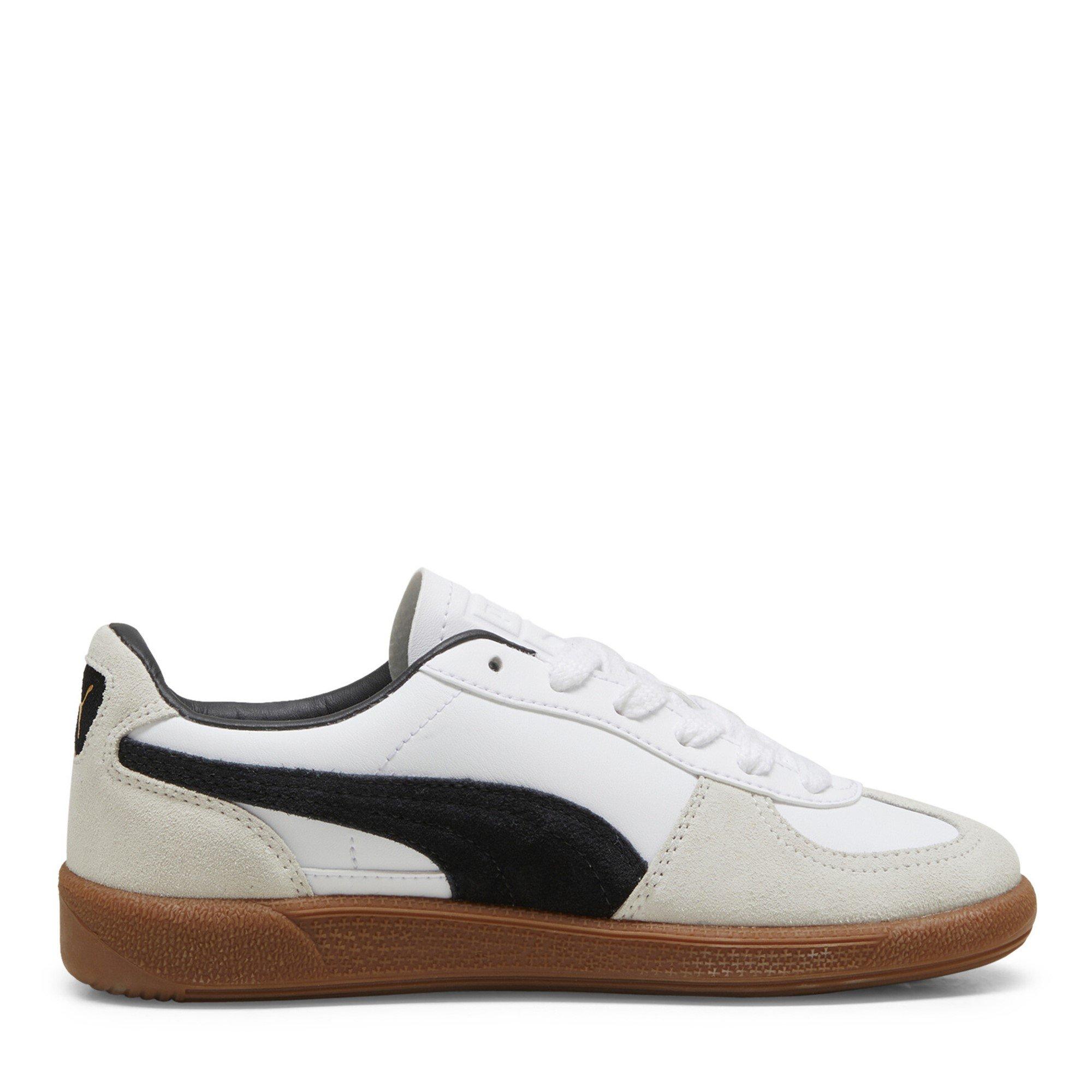 White/Gum - Puma - Palermo Leather Jr Low-Top Trainers Boys - 4