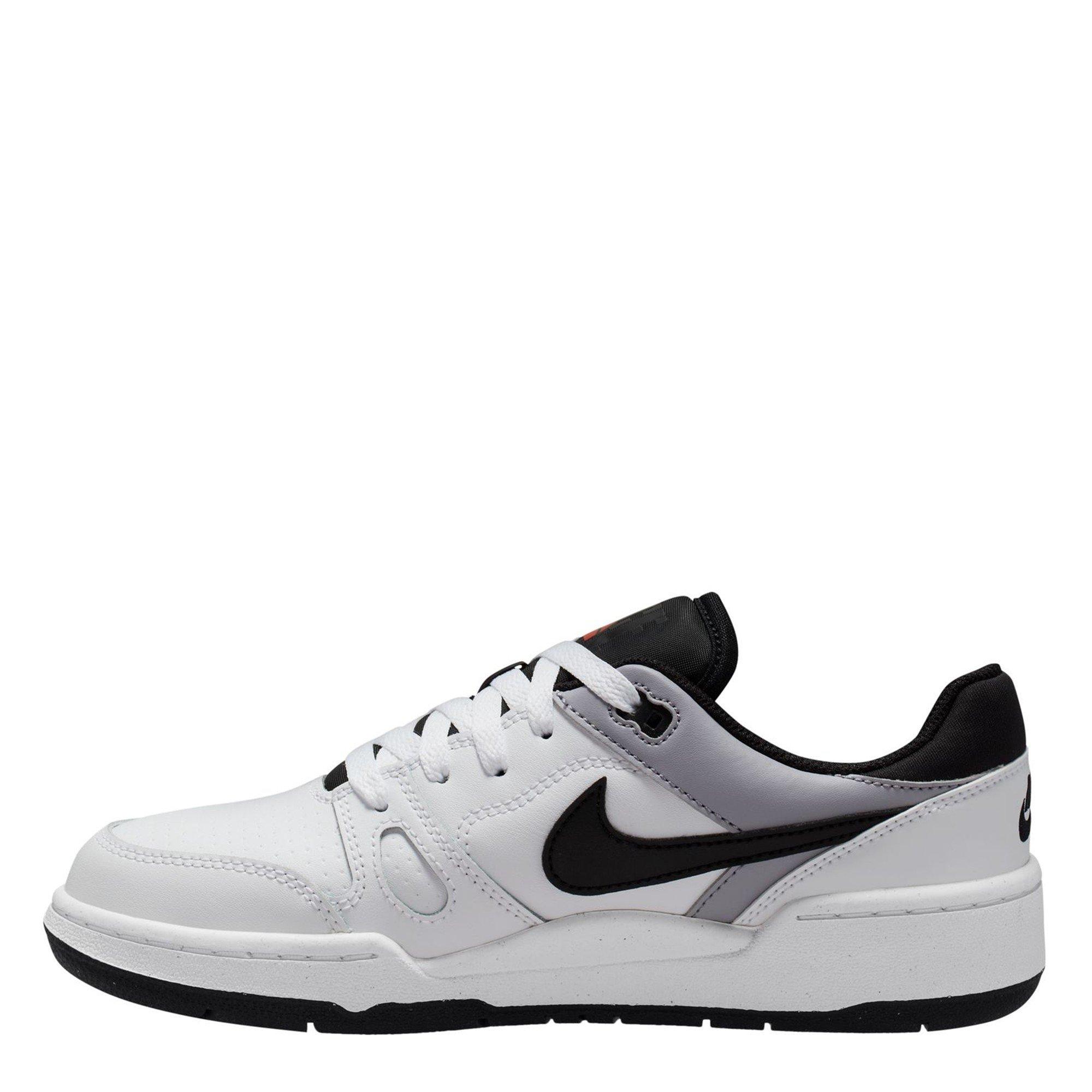 White/Black - Nike - Full Force Low Junior Shoes - 2