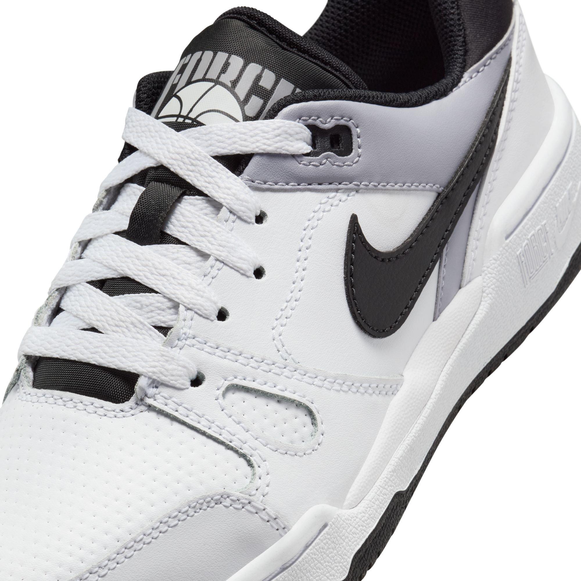 White/Black - Nike - Full Force Low Junior Shoes - 7