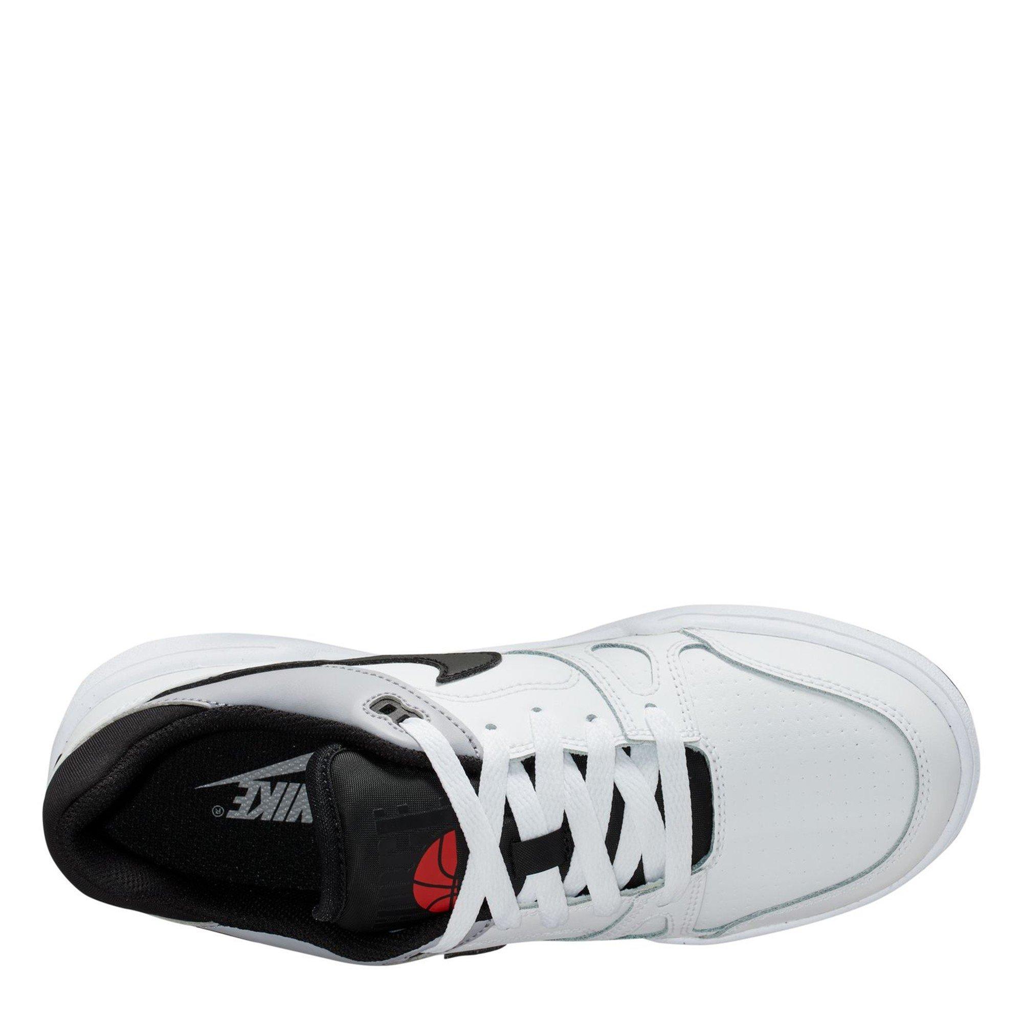 White/Black - Nike - Full Force Low Junior Shoes - 10