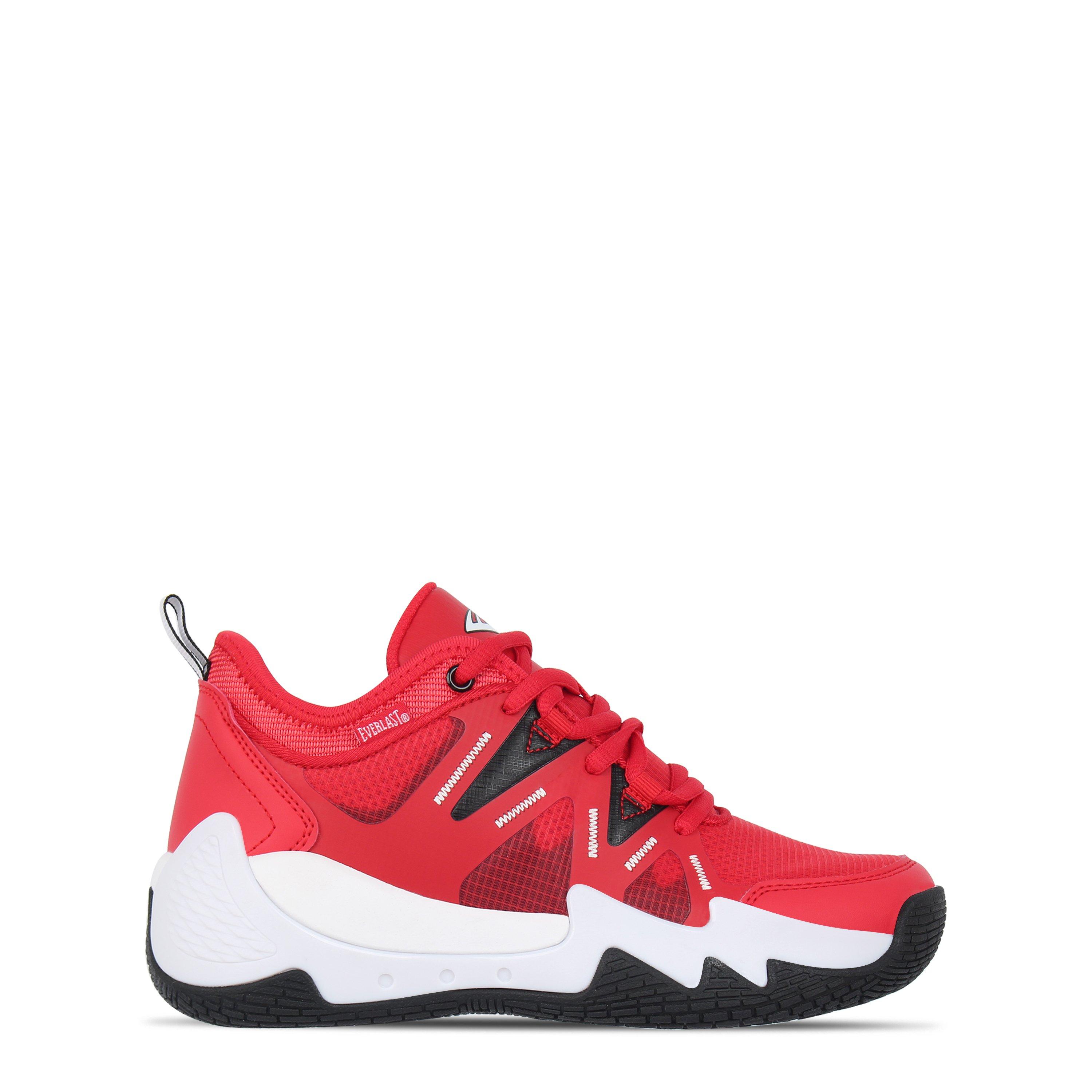 Everlast Boys Kids' Basketball Trainers - Red/Wht/Blk - 3 (35.5)