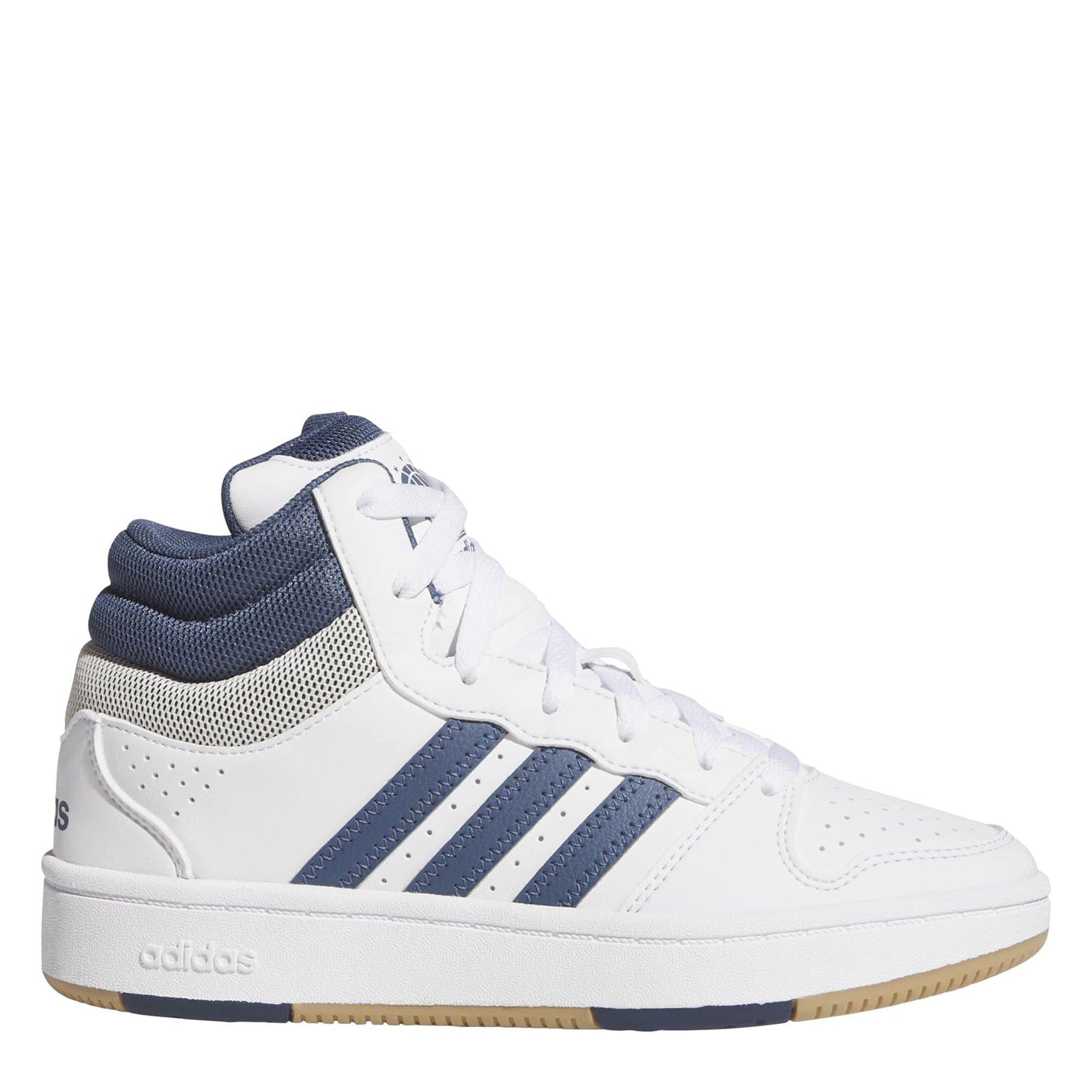 Ftwr White/Prel - adidas - Adidas Hoops Mid Cla Jn99 - 1