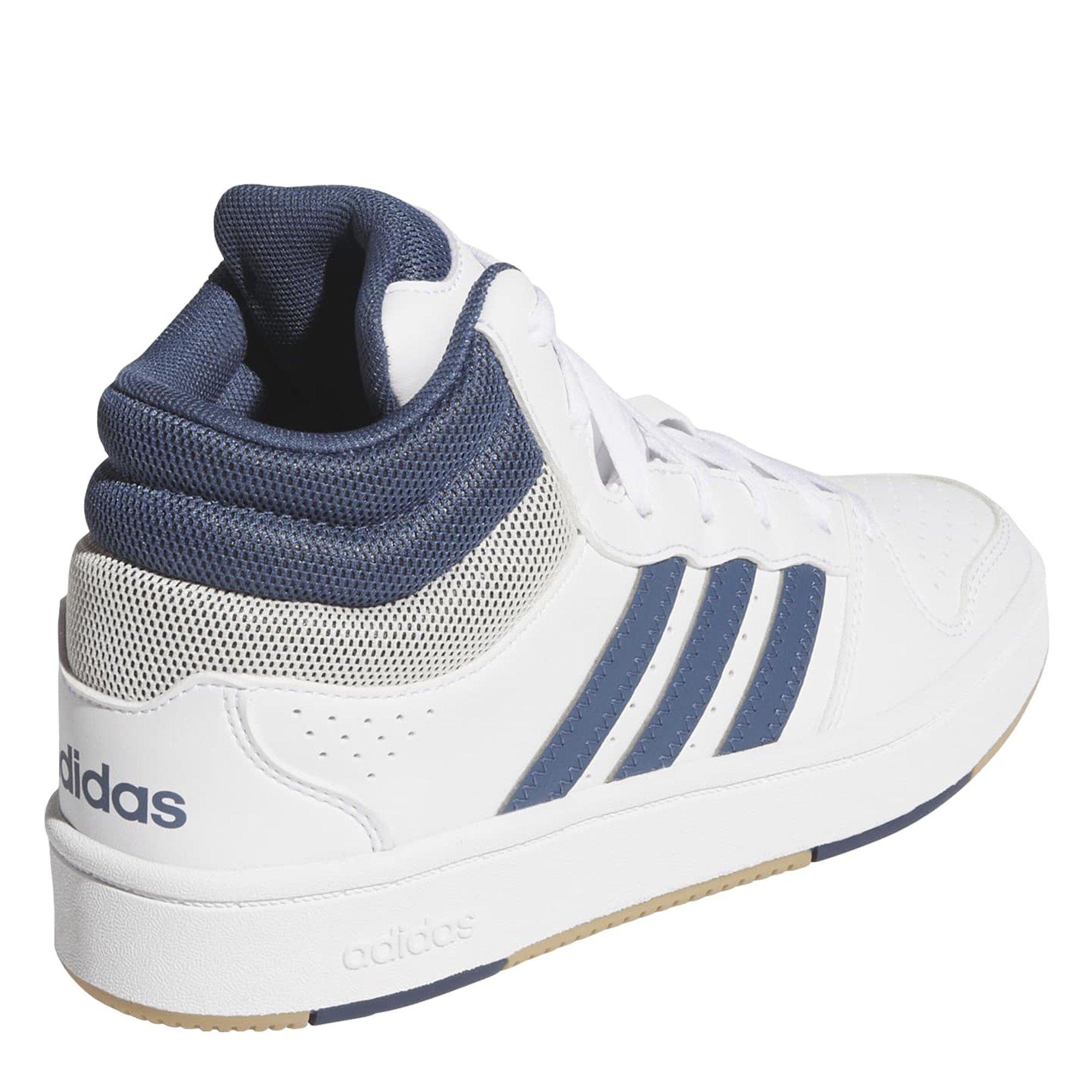 Ftwr White/Prel - adidas - Adidas Hoops Mid Cla Jn99 - 4