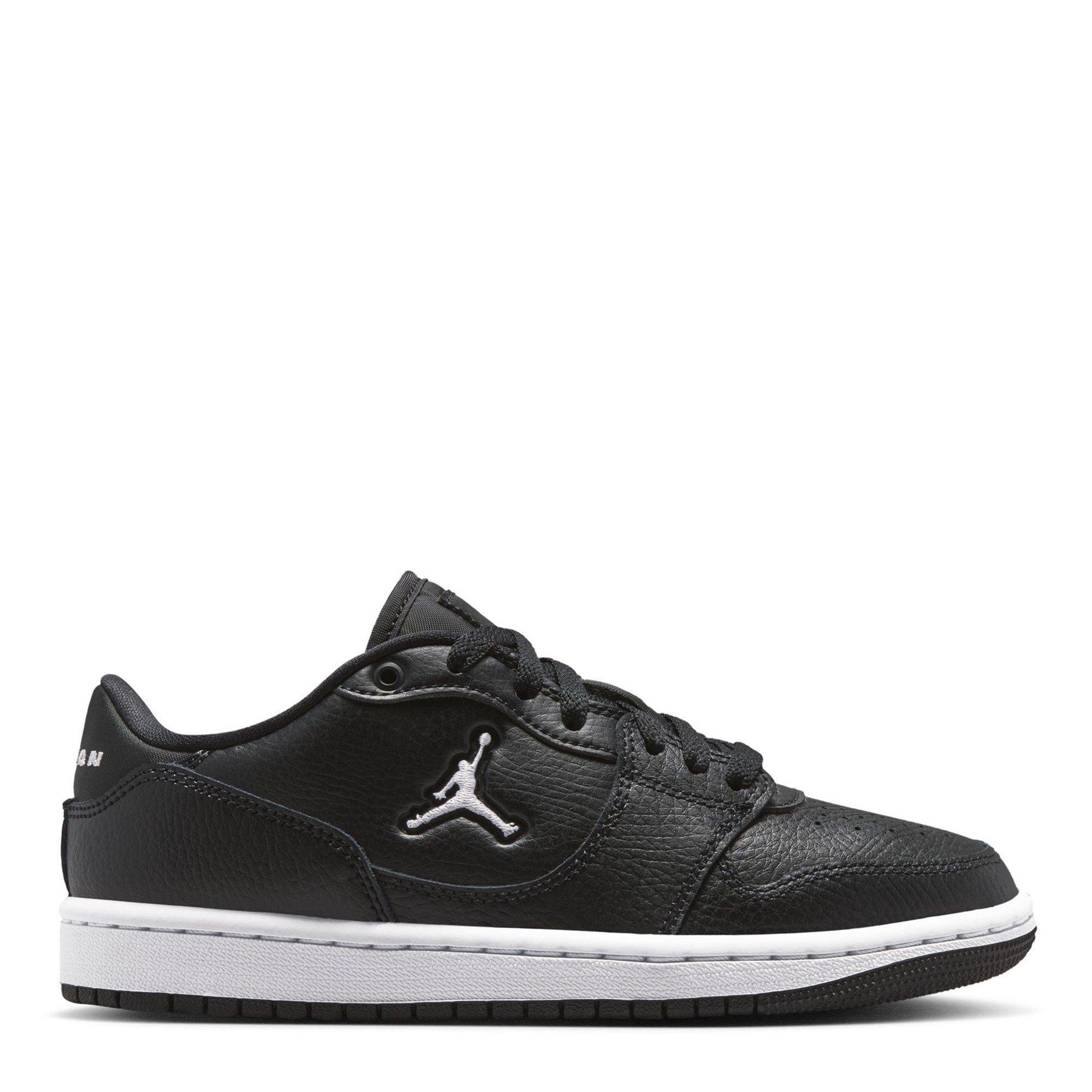 Air Jordan Boys Kids' Low-Top Trainers - Black/White - 5 (38)