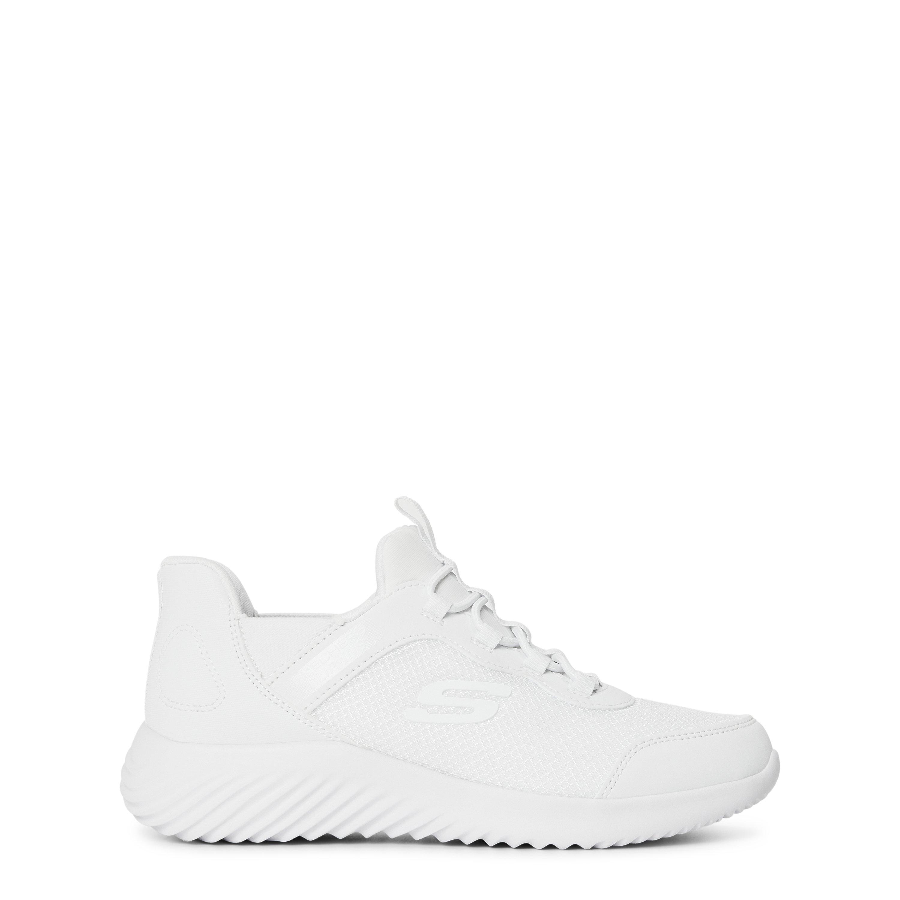 White - Skechers - Bounder - Brisk-Burst Slip On Trainers Unisex Kids - 1