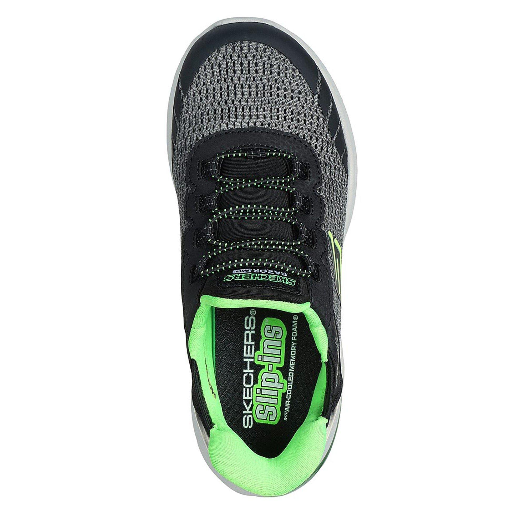 Carvão/Preto - Skechers - Slip-Ins Sneaker W Lateral Tech Pie Slip On Trainers Unisex Kids - 5