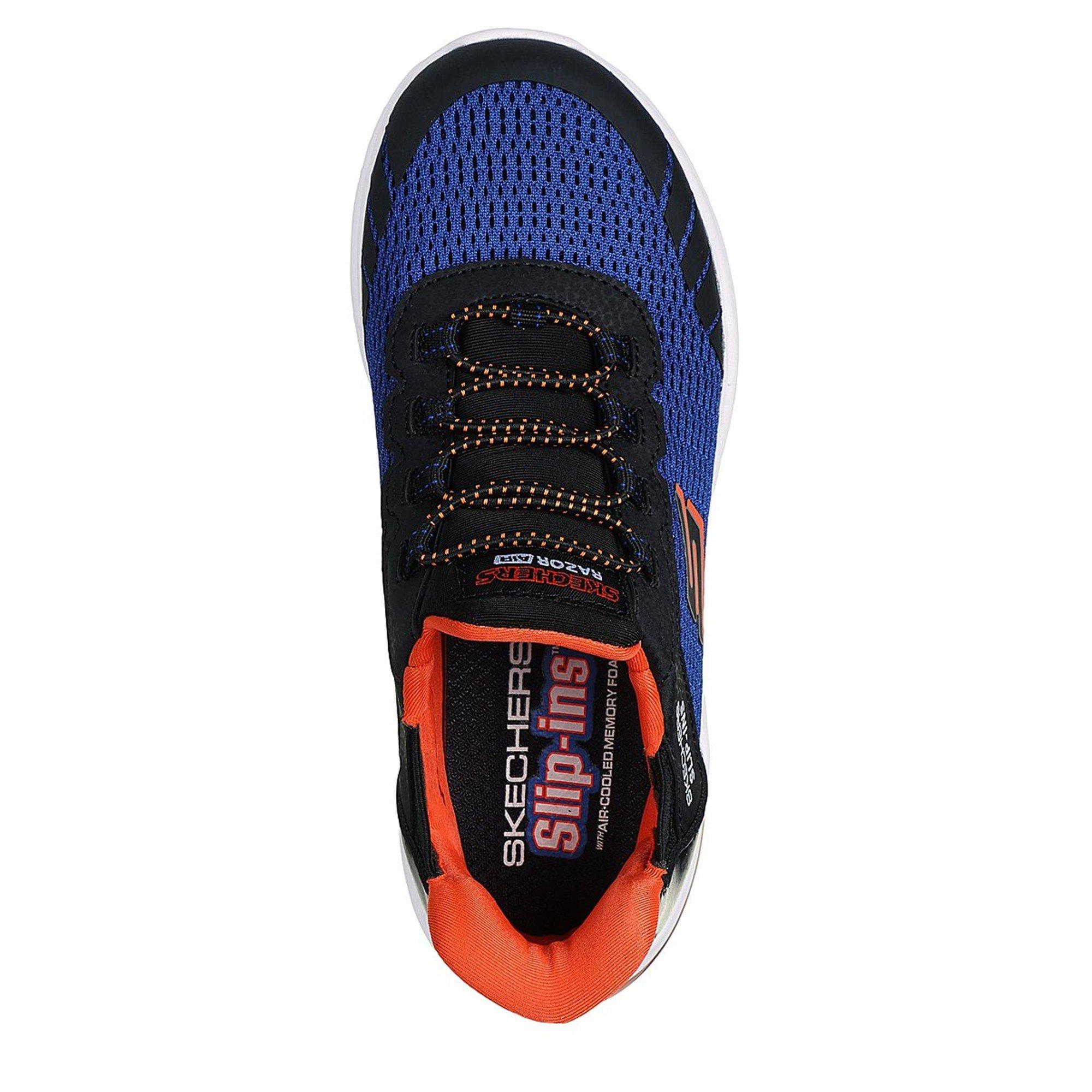 Royal/Black - Skechers - Slip-Ins Sneaker W Lateral Tech Pie Slip On Trainers Unisex Kids - 5