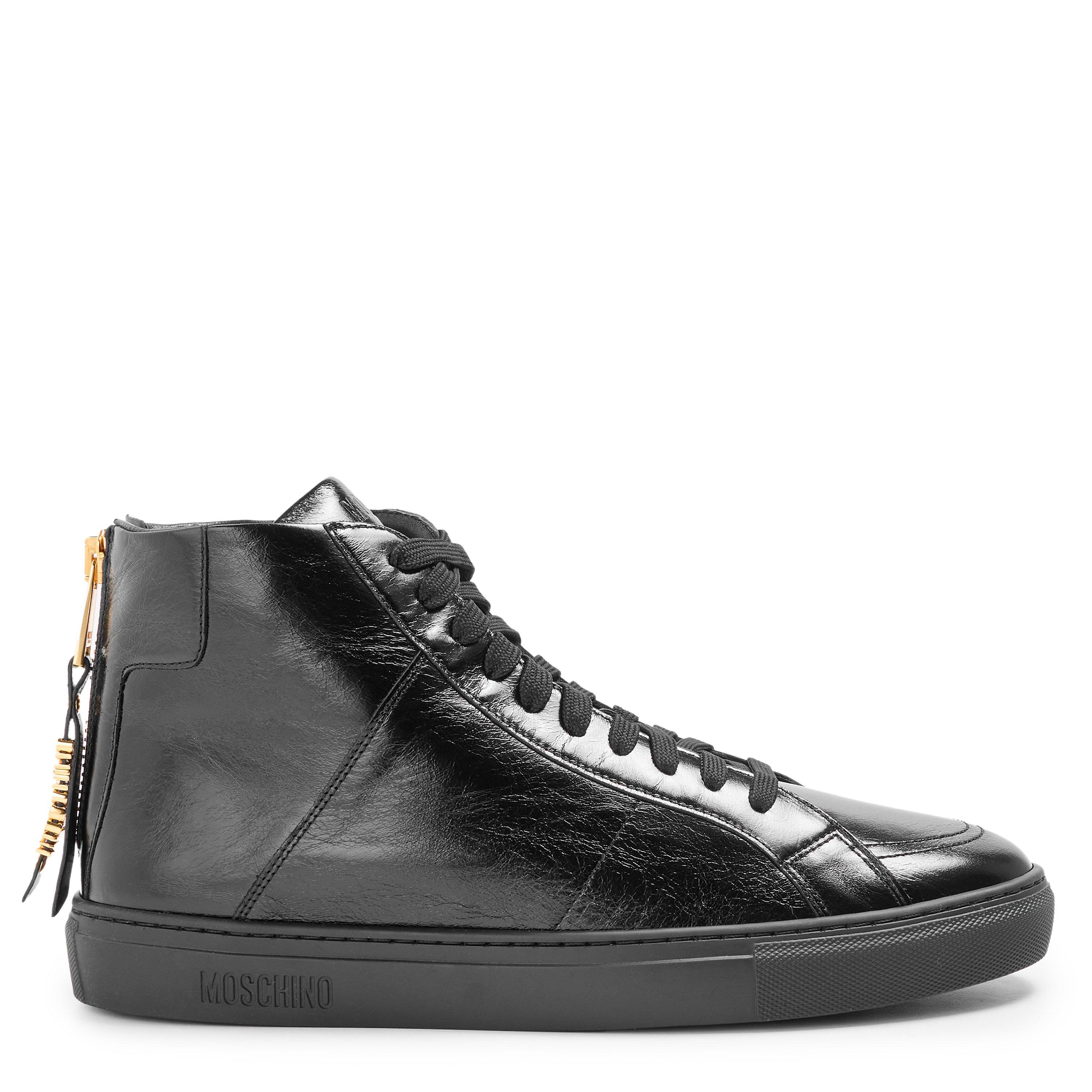 Moschino  Kids' Court Trainers - Black - Size 5 (39)