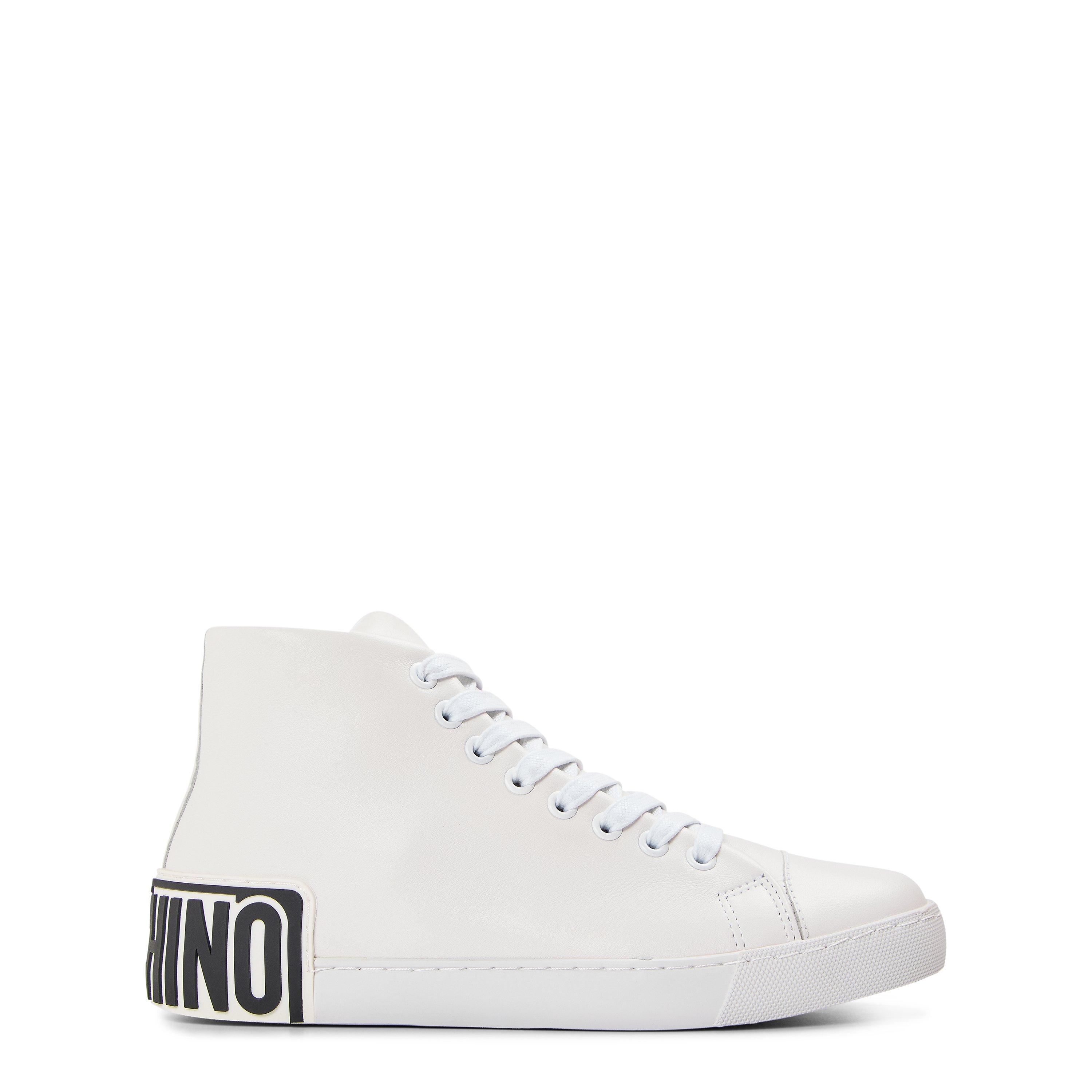 White - Moschino - Unisex Kids' Court Trainers - 1