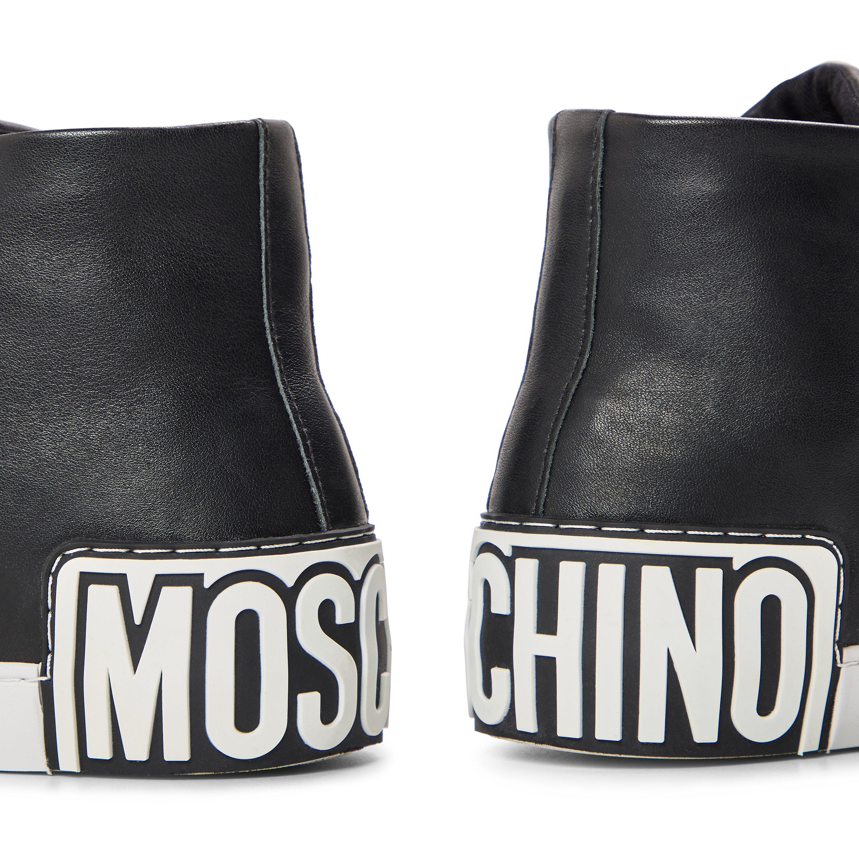 Black - Moschino - Unisex Kids' Court Trainers - 3