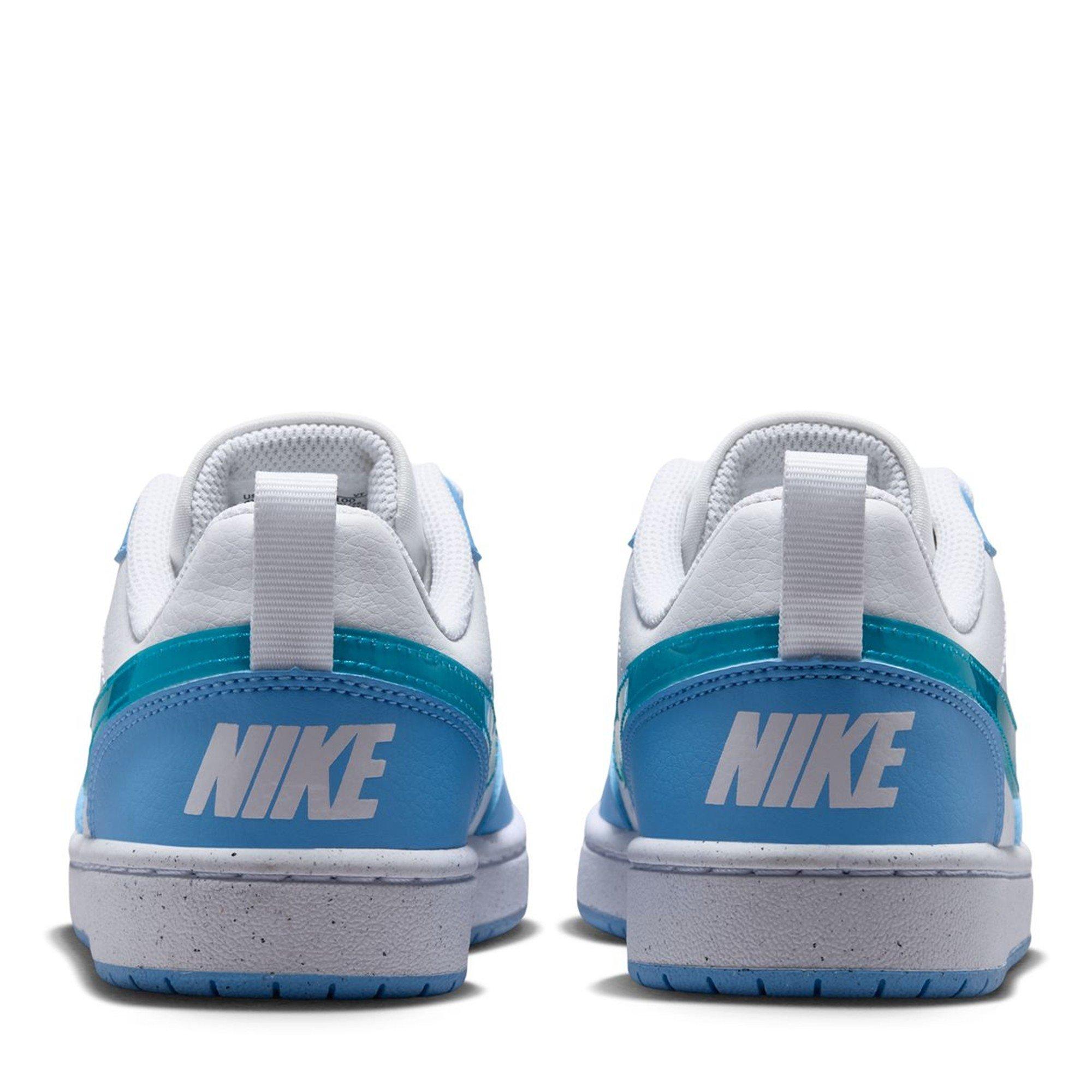 Wht/Energy-Blue - Nike - Kids' Court Borough Low Trainers - 4