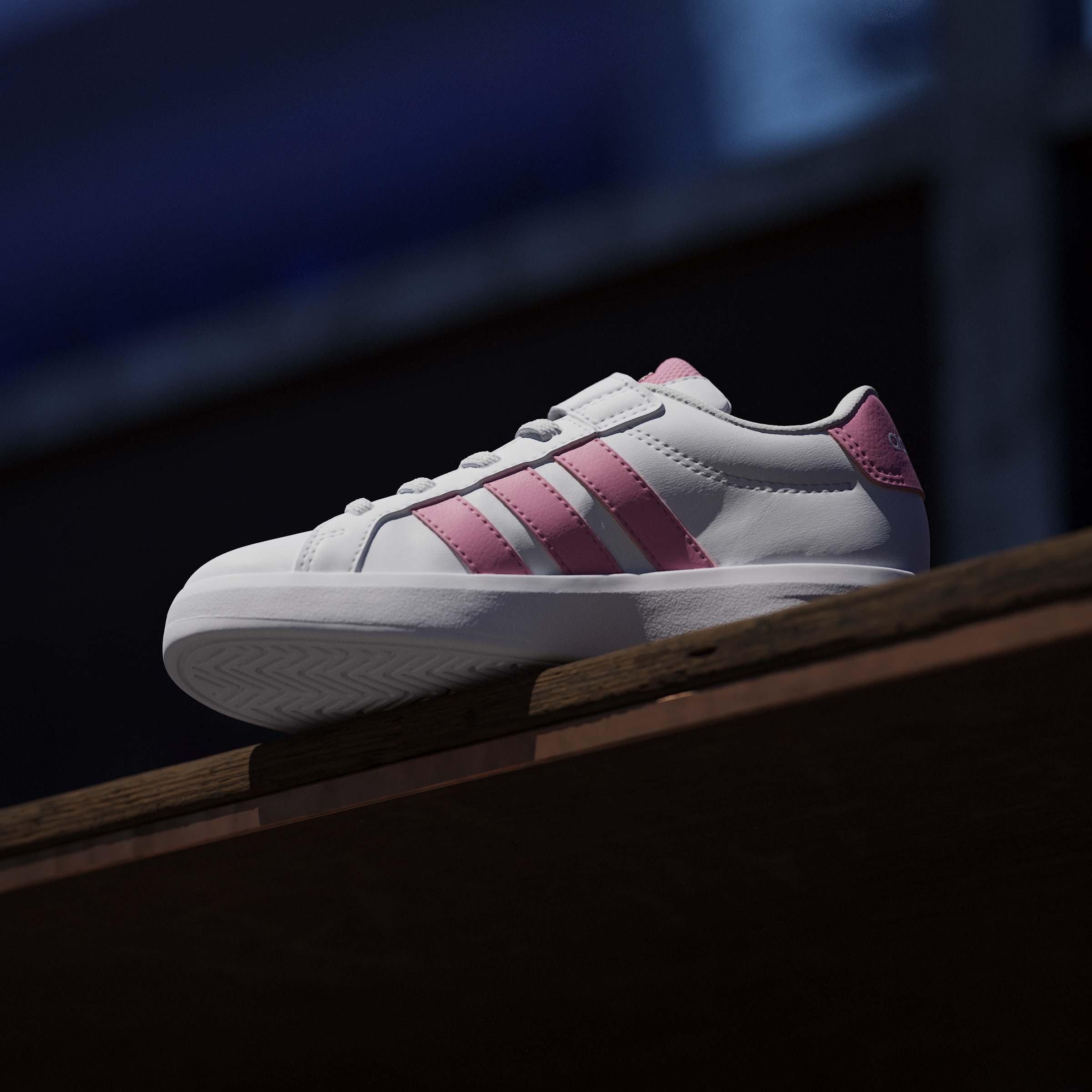 Ftwr White/Blis - adidas - Kids' Grand Court 3.0 Trainers - 14