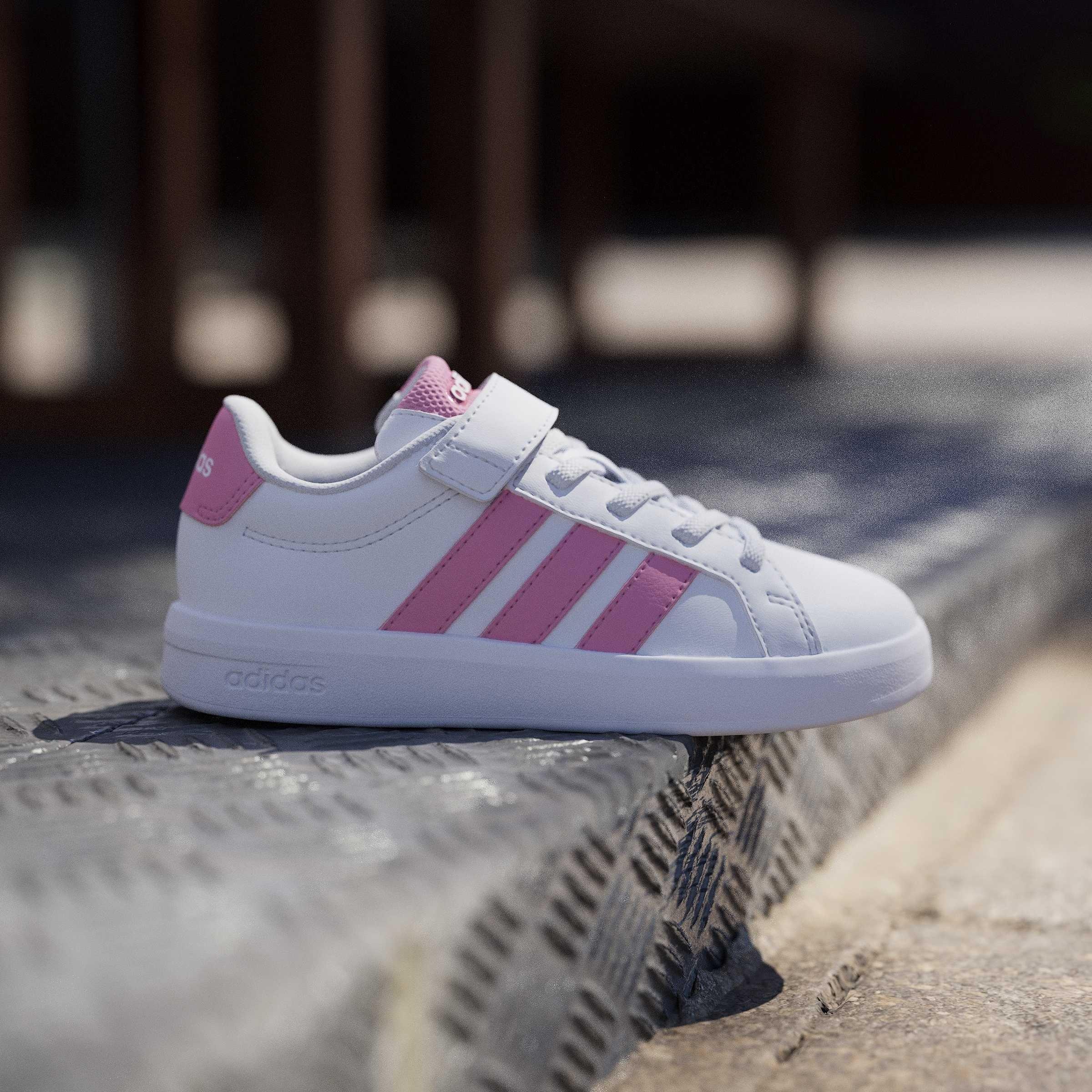 Ftwr White/Blis - adidas - Kids' Grand Court 3.0 Trainers - 10