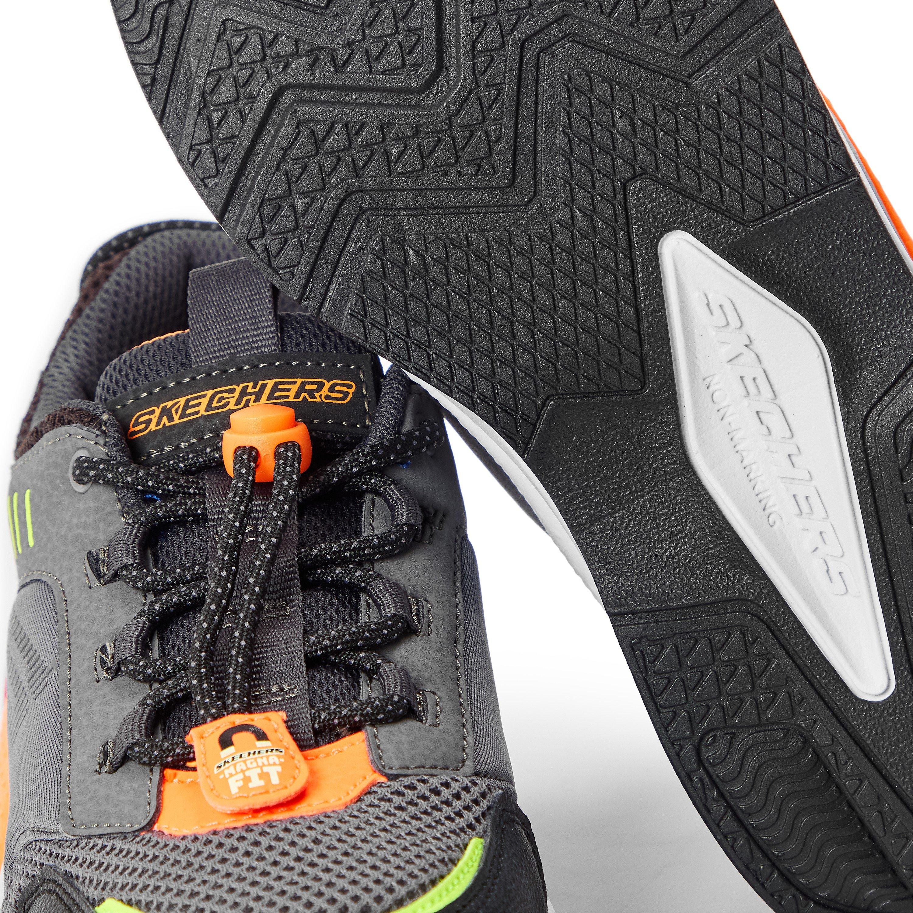 Charcoal/Multi - Skechers - Unisex Kids' Ultrasurge Slip On Trainers - 3