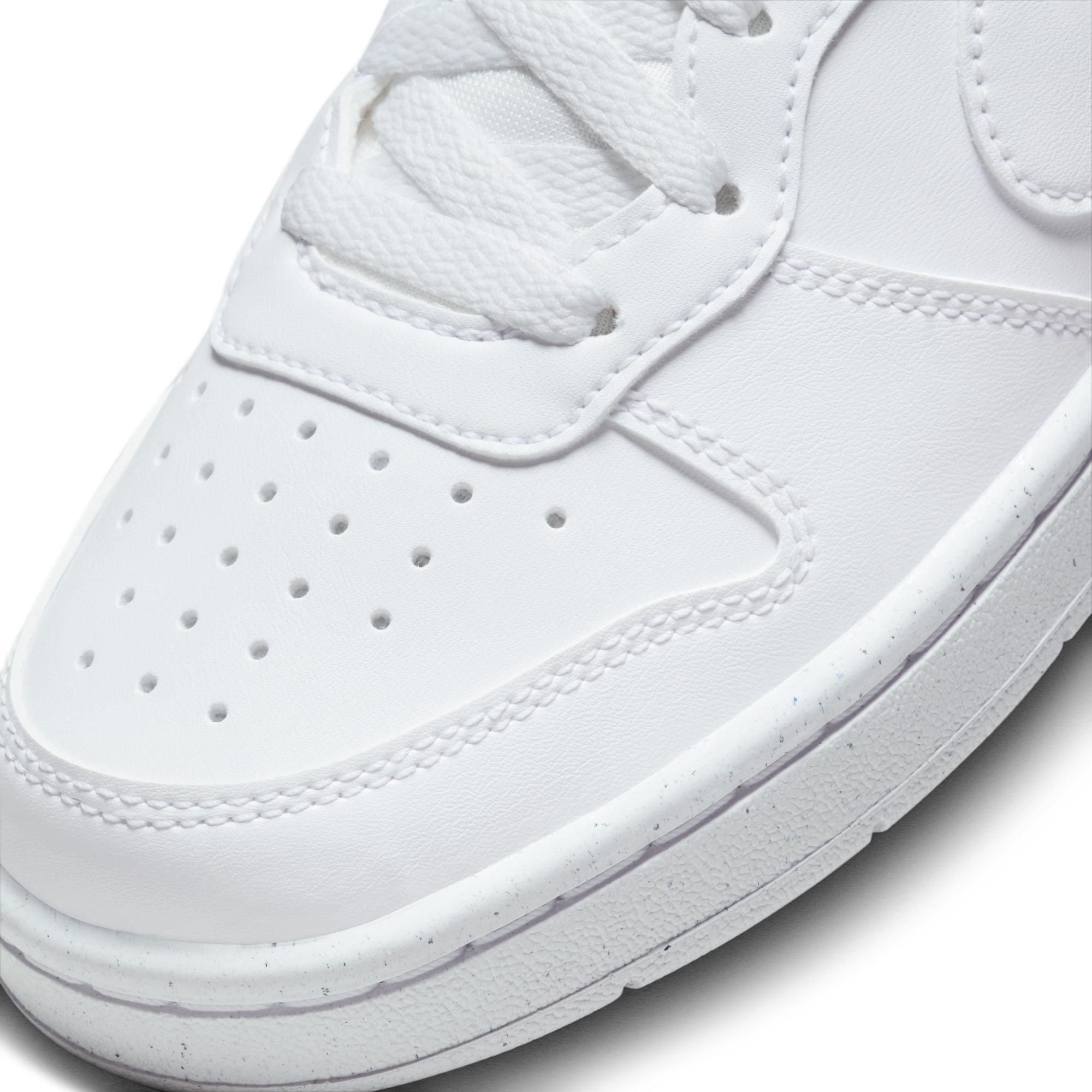 WHITE/WHITE-WHI - Nike - Court Borough Low Recraft Big Kids' Shoes - 7