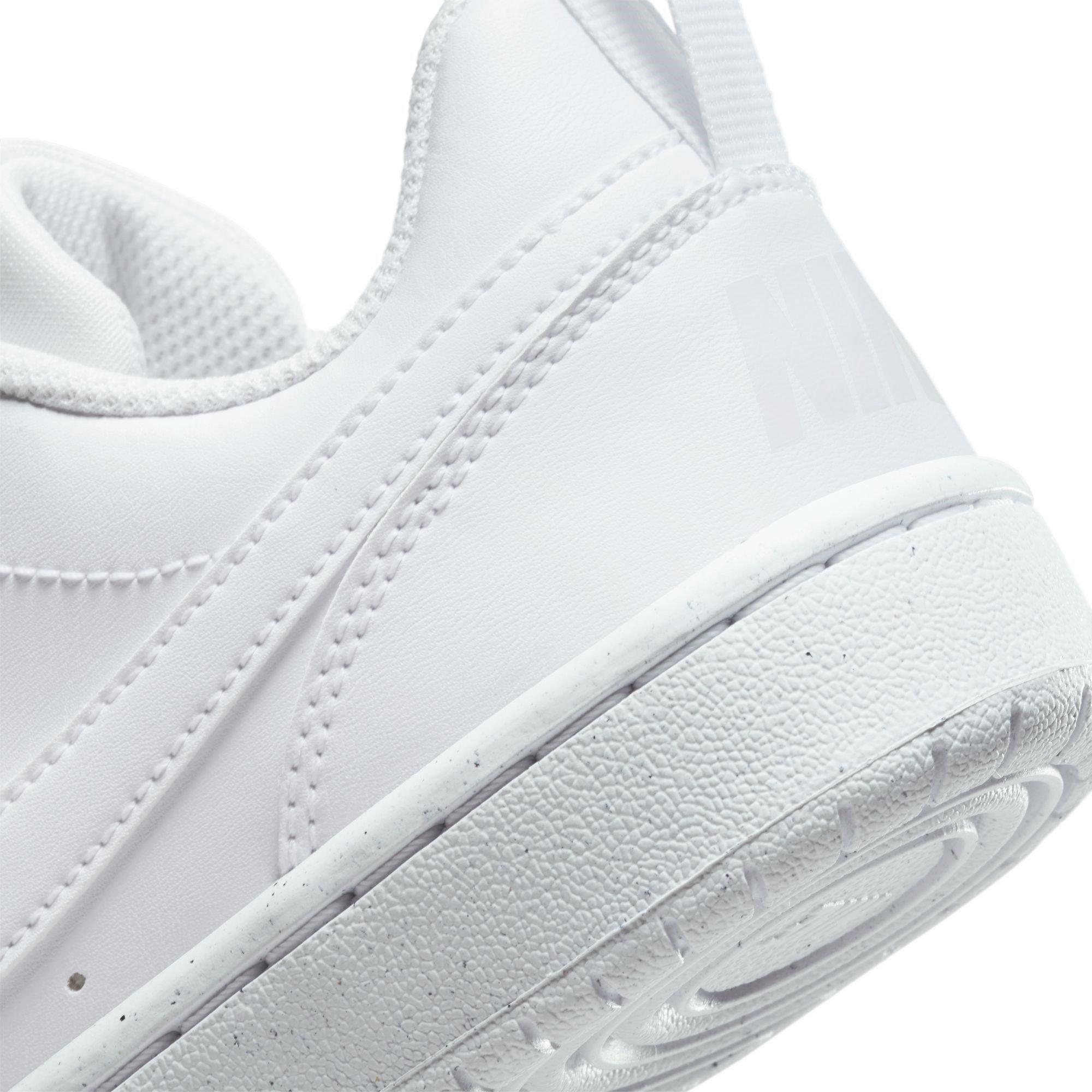 WHITE/WHITE-WHI - Nike - Court Borough Low Recraft Big Kids' Shoes - 8
