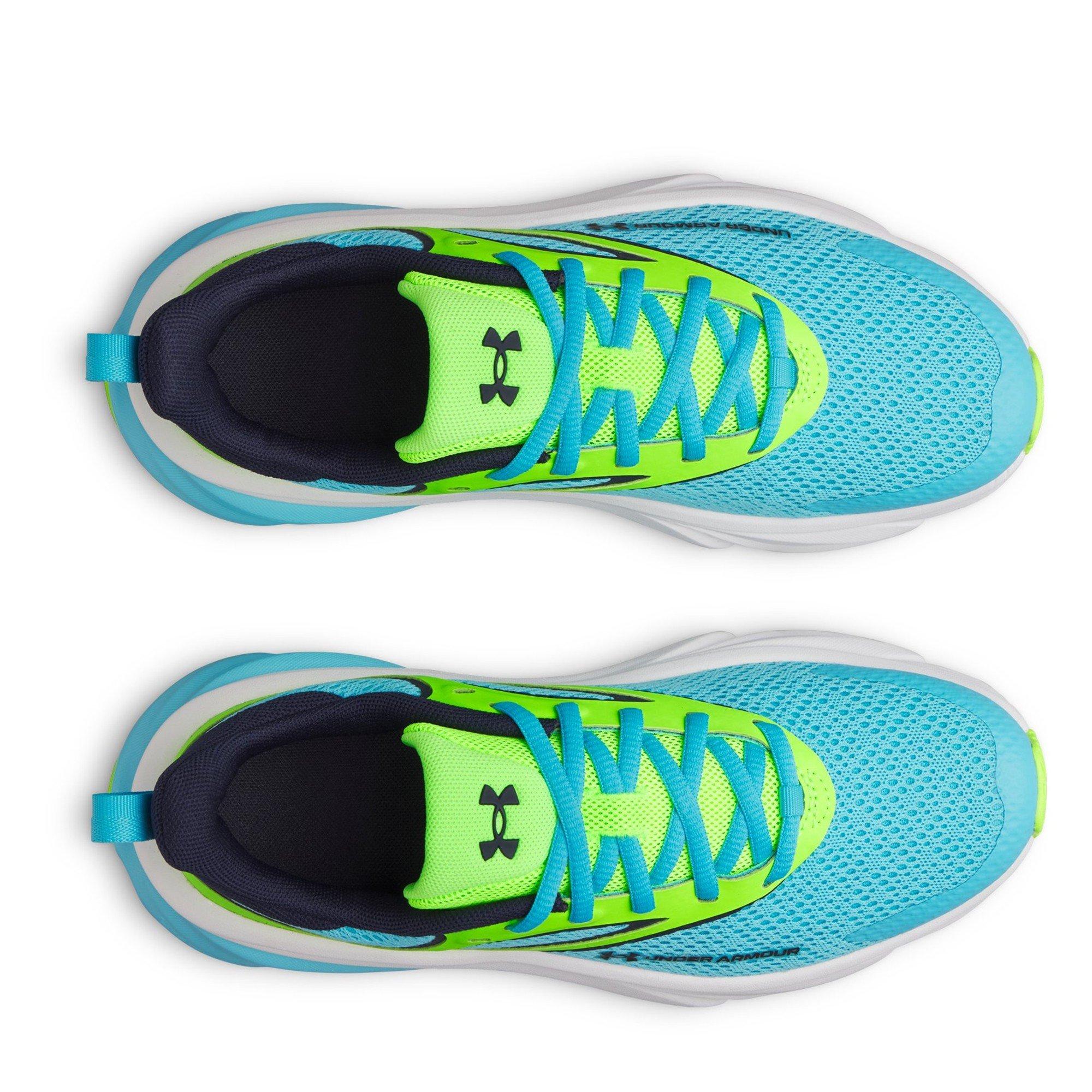 Blu/Green/Navy - Under Armour - UA Charged+ Rogue 6 - 4