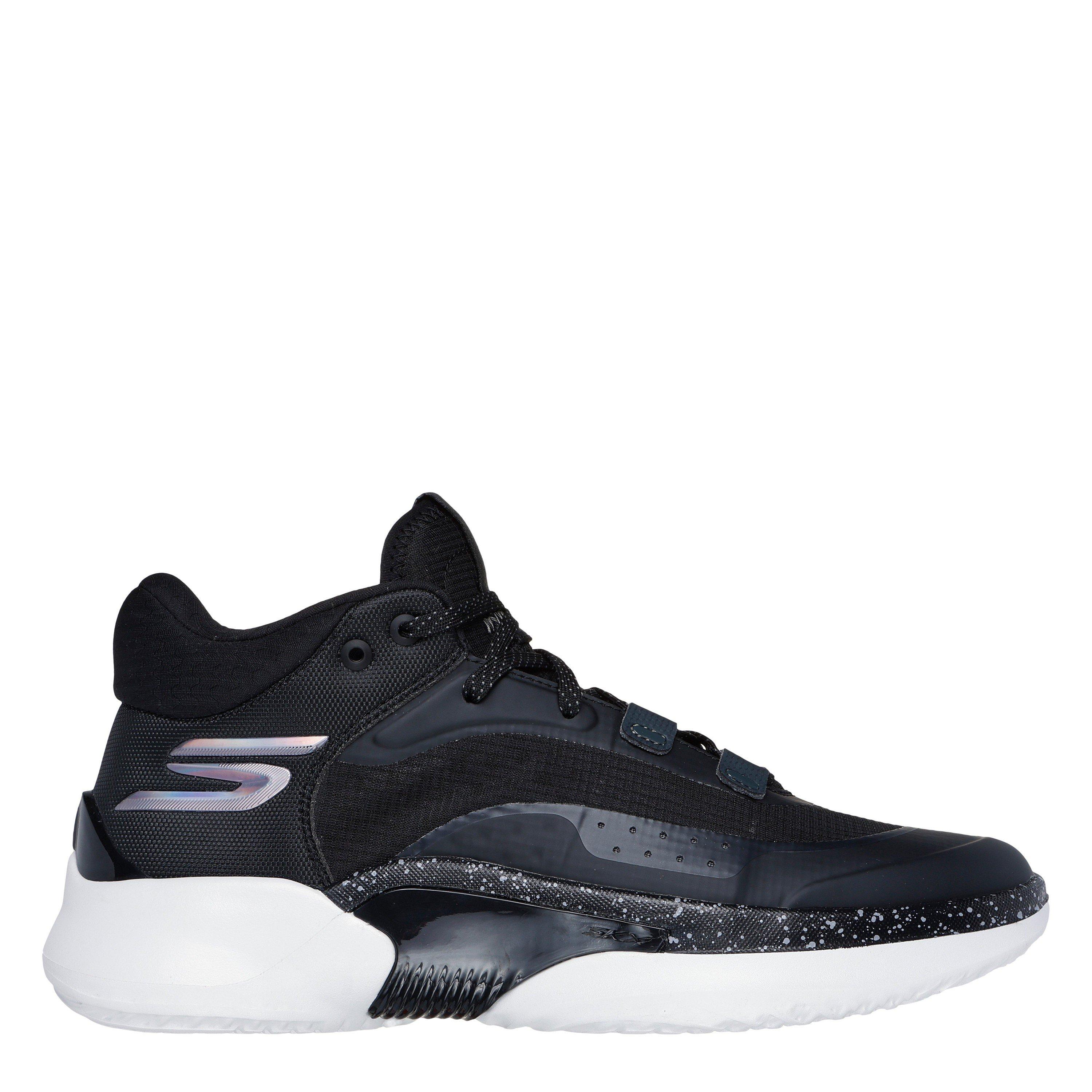 Black/White - Skechers - Resagrip Basketball Shoes - 1