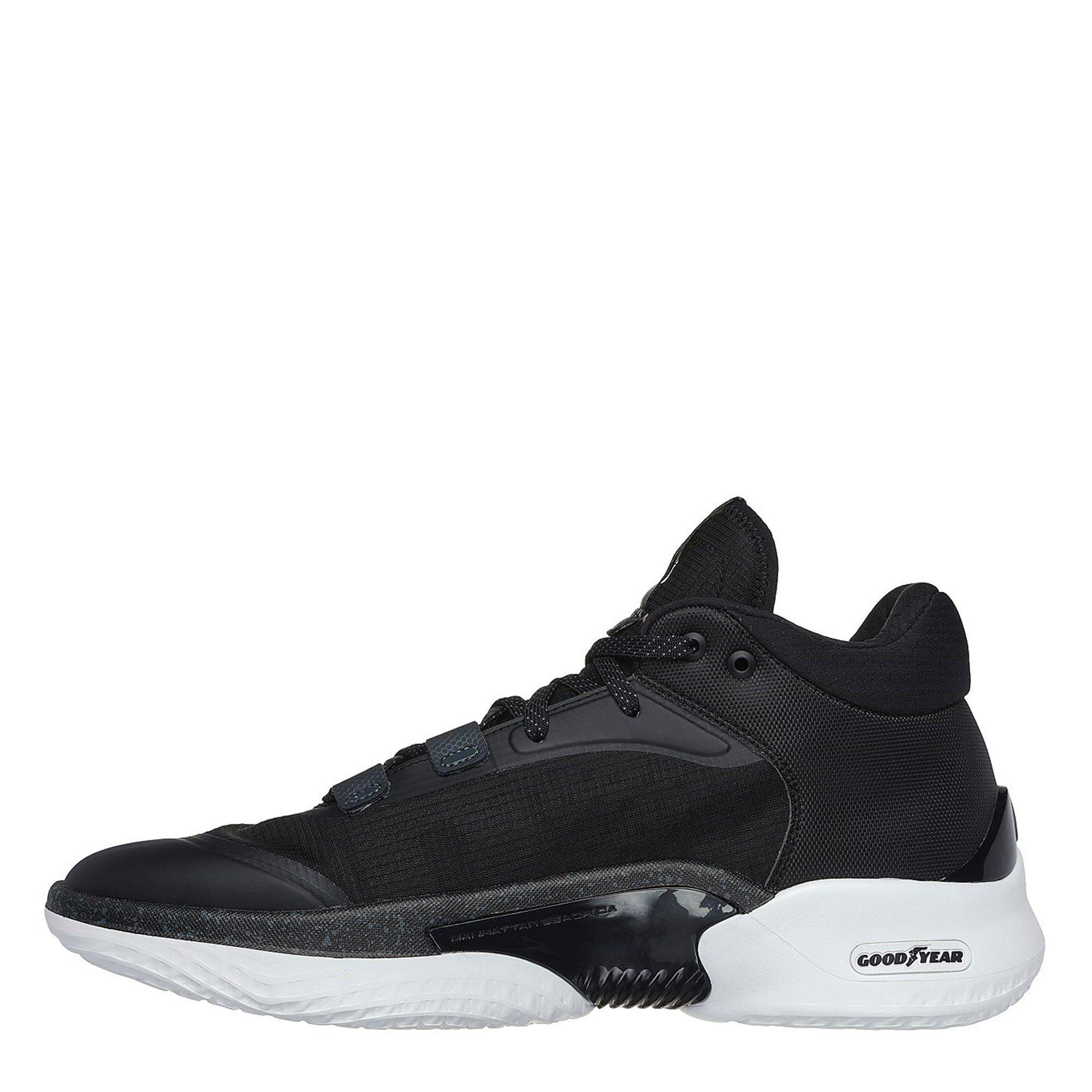 Black/White - Skechers - Resagrip Basketball Shoes - 2