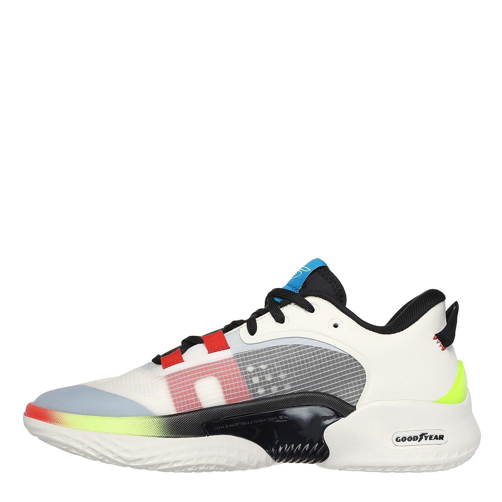 Black/White - Skechers - Durable Mesh Low-Top Trainers - 2