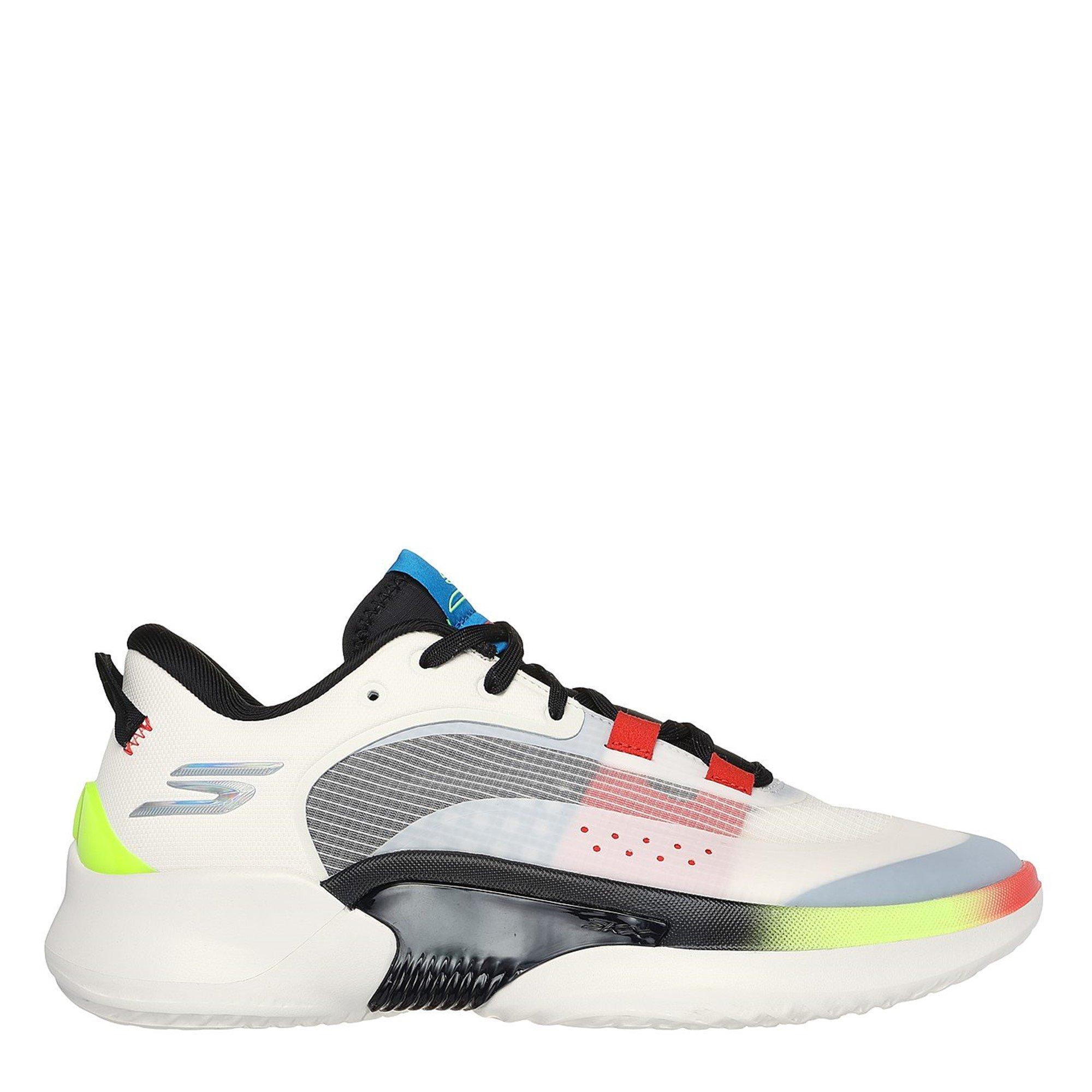 Black/White - Skechers - Durable Mesh Low-Top Trainers - 3