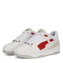 Puma Puma Axelion Two-tone Mens Red Canvas Lace Up Athletic