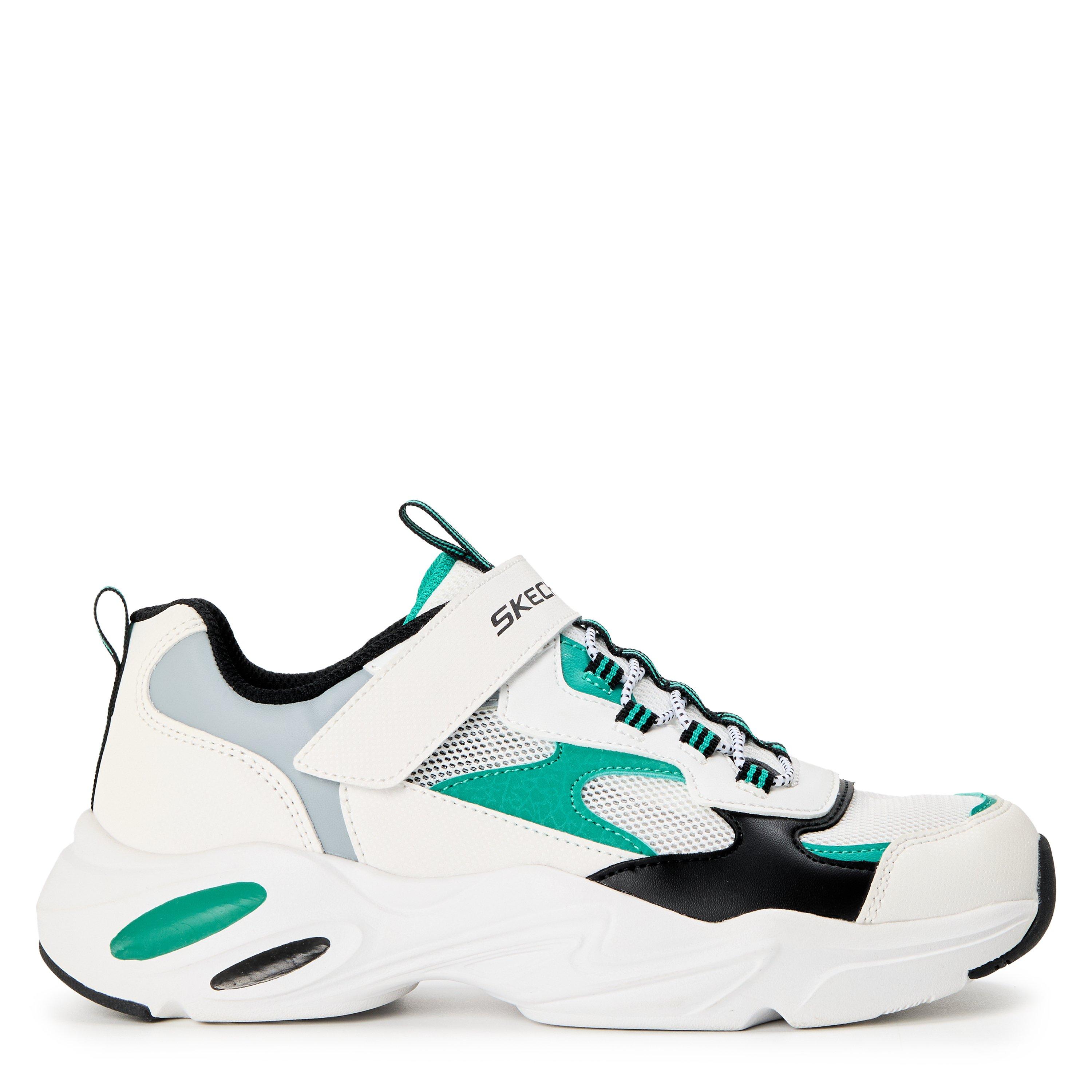 White/Green - Skechers - Unisex Kids' Slip On Trainers - 1