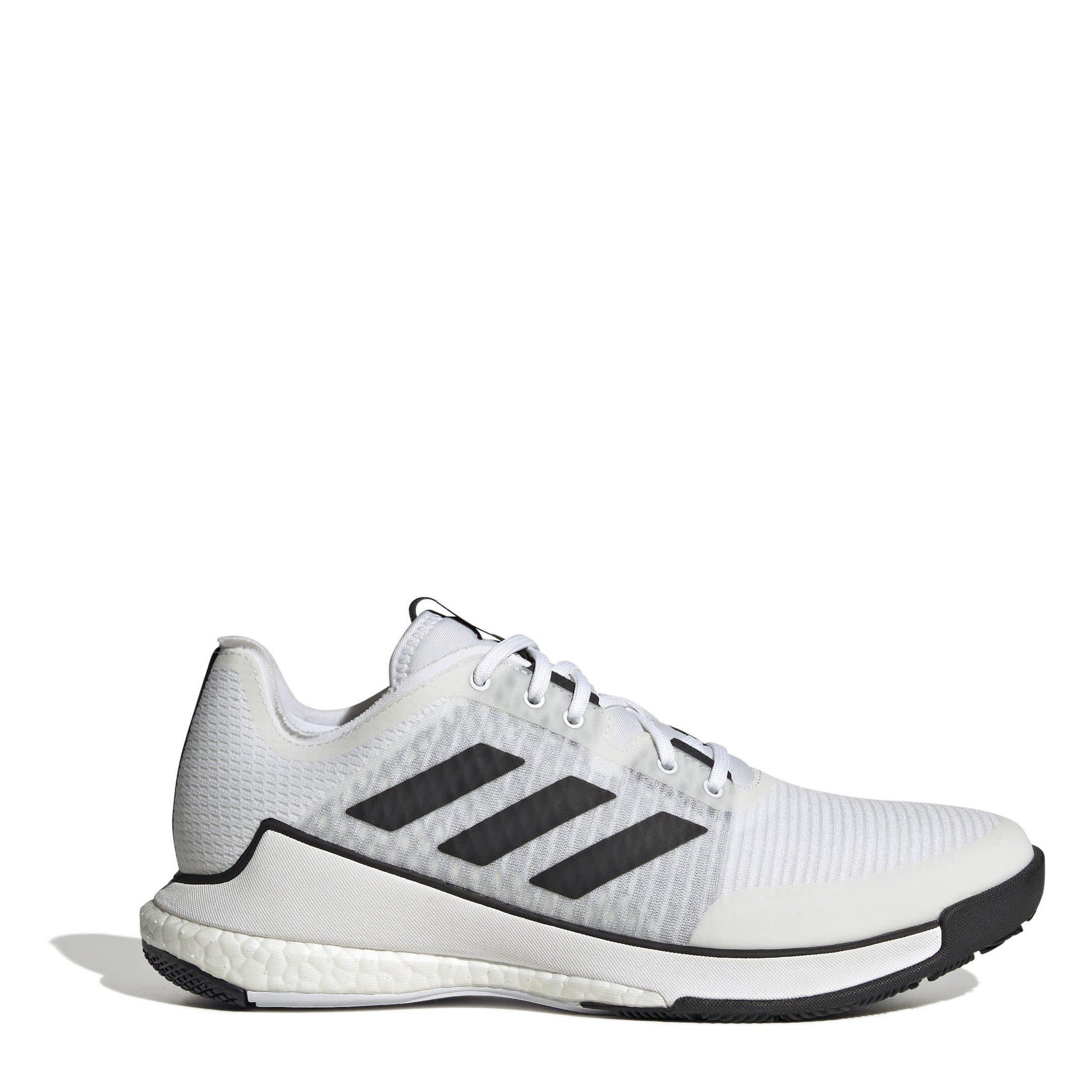 Adidas  Kids Kids' Crazyflight M Indoor Hockey Shoes - Ftwr White/Core - 3.5 (36)