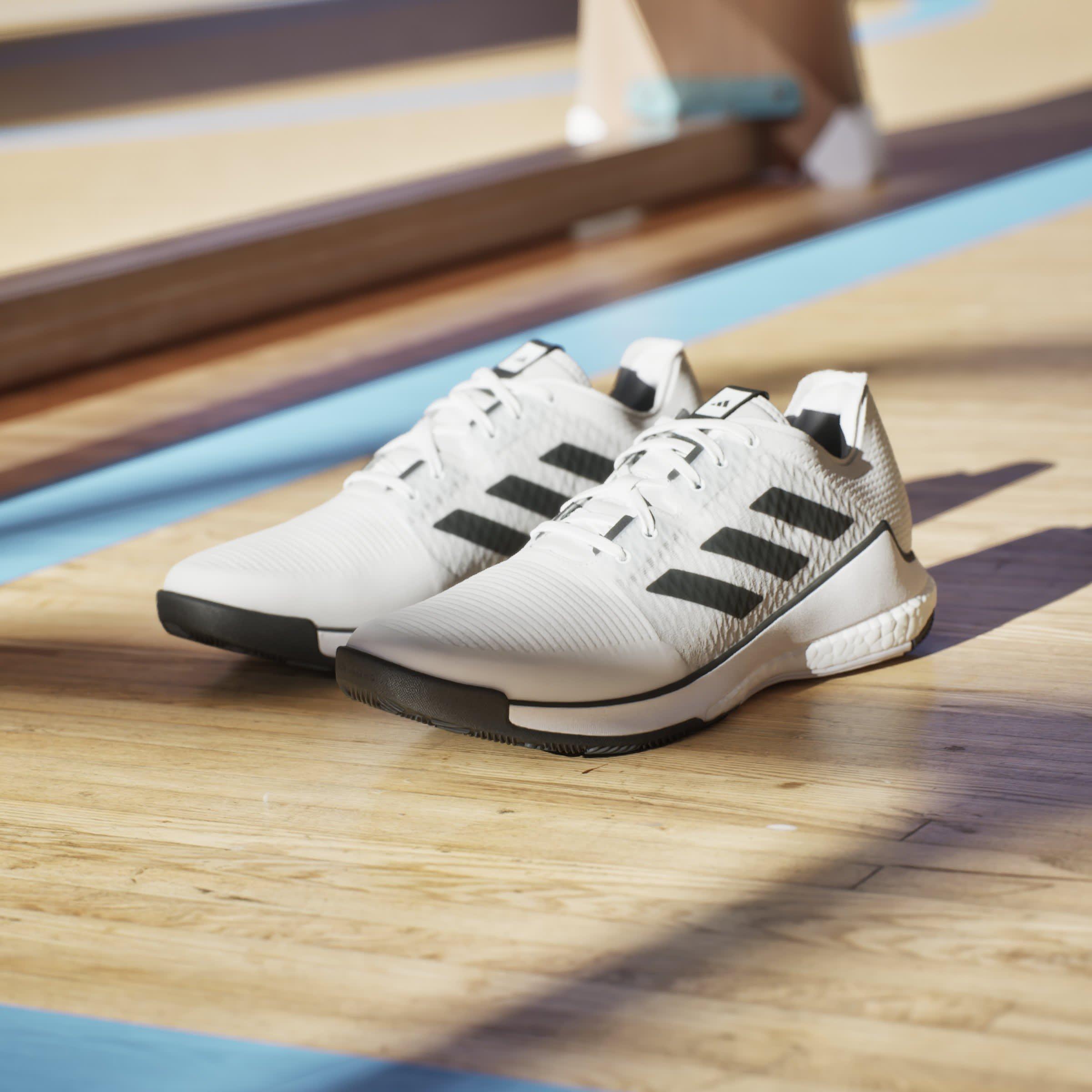 Ftwr White/Core - adidas - Crazyflight M Hockey Shoes Unisex Kids - 15