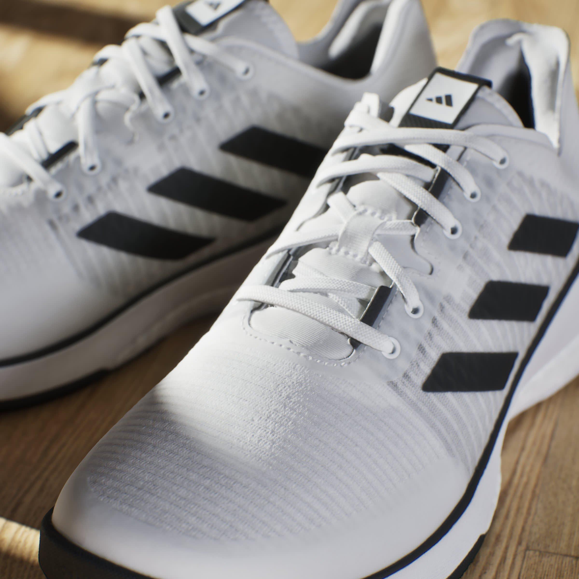 Ftwr White/Core - adidas - Crazyflight M Hockey Shoes Unisex Kids - 16