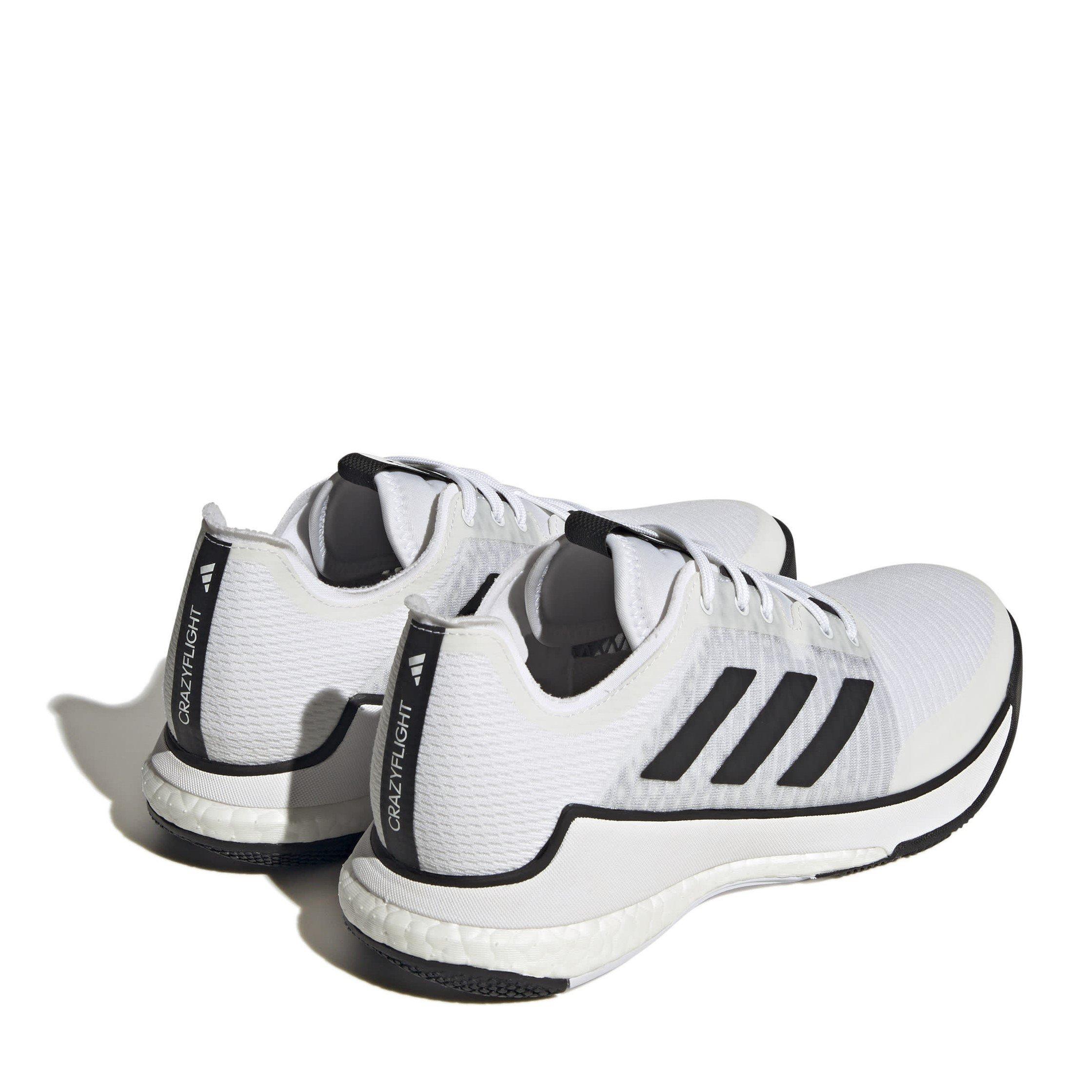 Ftwr White/Core - adidas - Crazyflight M Hockey Shoes Unisex Kids - 4