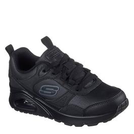Skechers Monochromatic Lace Up Sneaker W Ove Court Trainers Boys