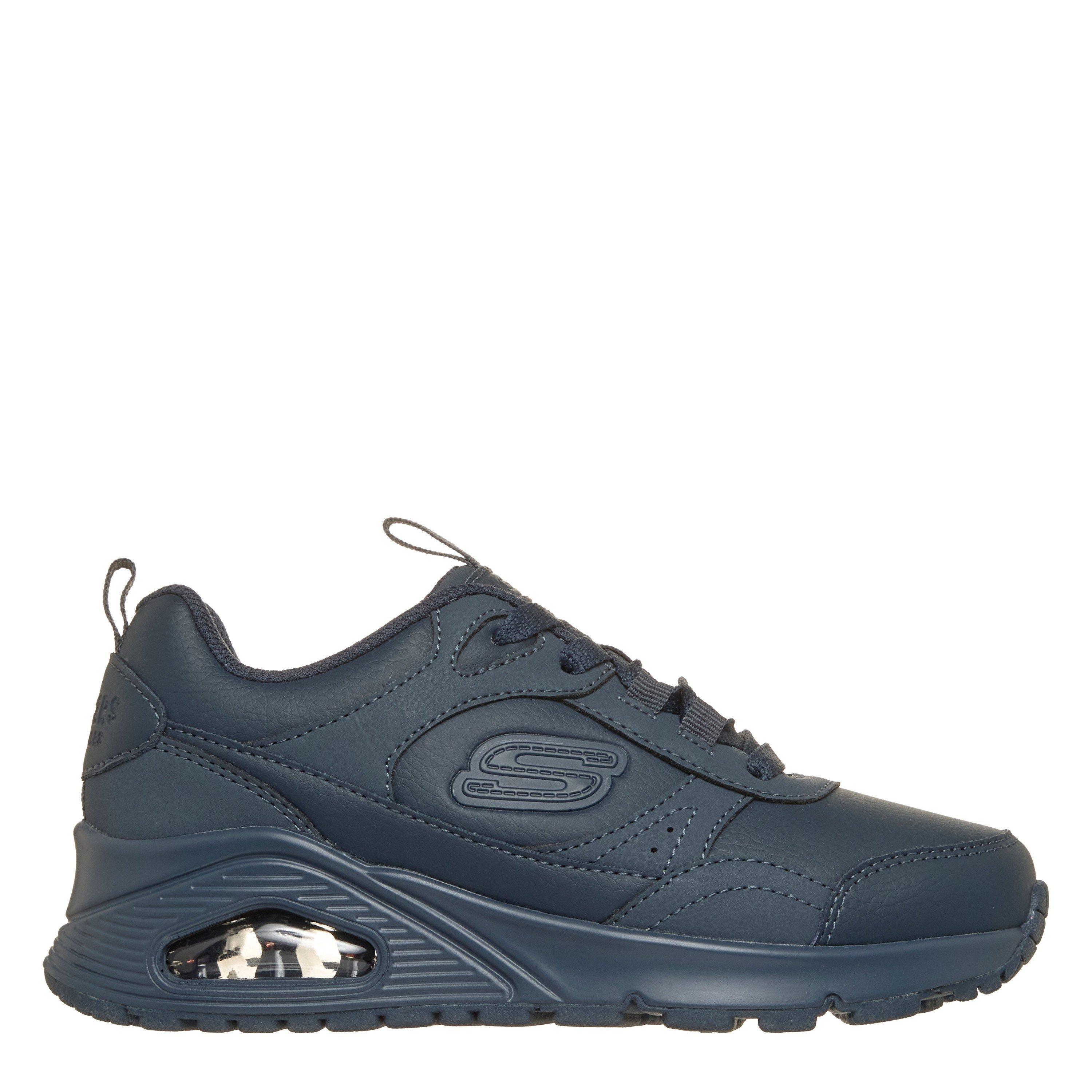Skechers Boys Kids' Monochromatic Lace Up Court Trainers - Navy - C12 (30)