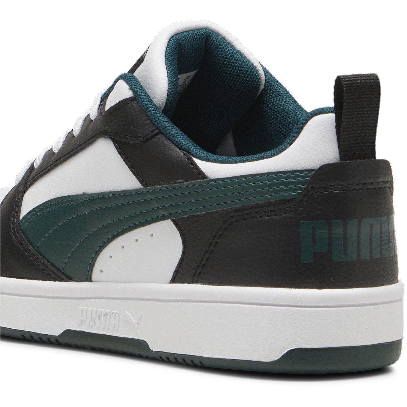 Branco/Cinzento/Azul - Puma - Rebound V6 Lo Jr - 5