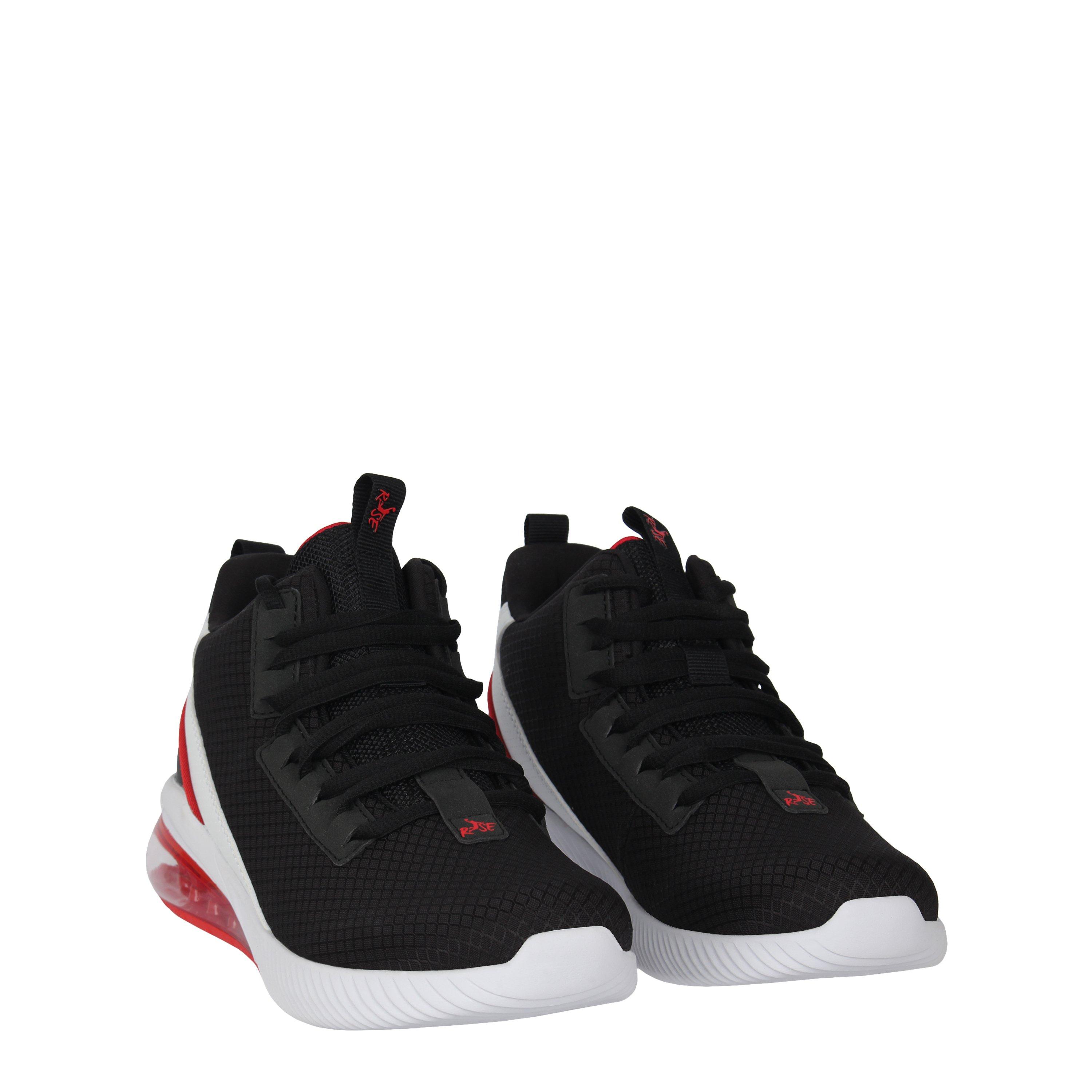 Black/White/Red - Rise - Digital Basketball Trainers Juniors - 3