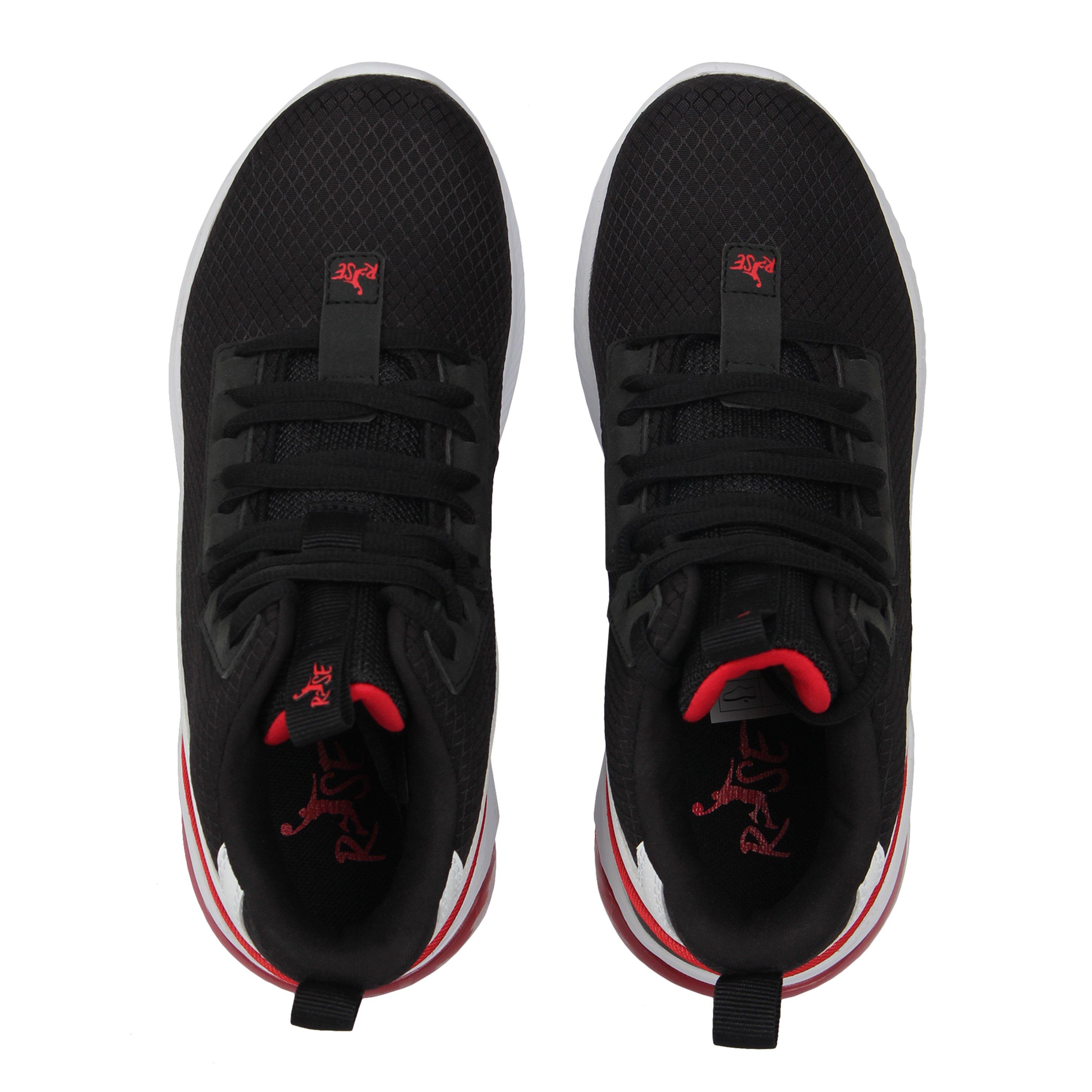 Black/White/Red - Rise - Digital Basketball Trainers Juniors - 5