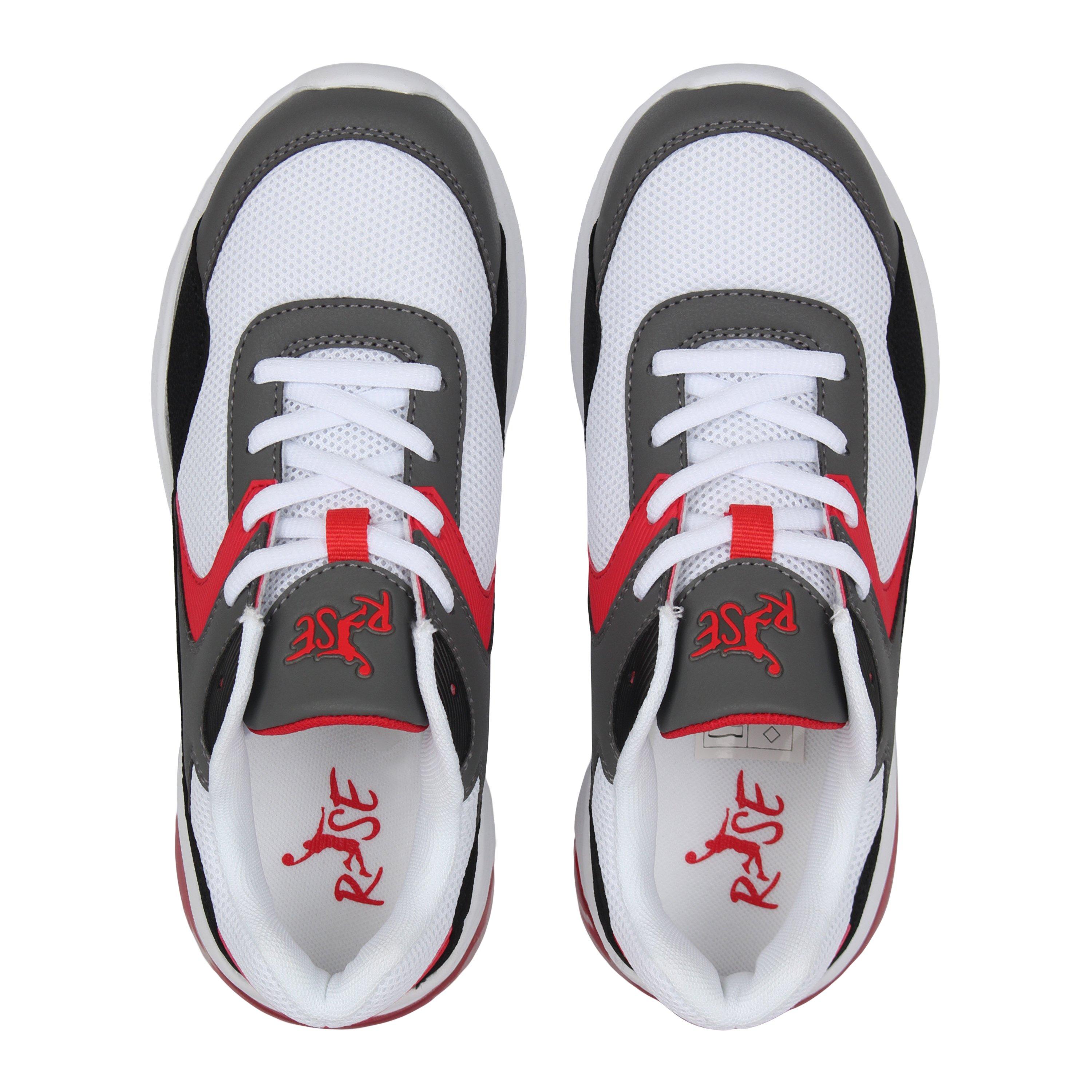 White/Red - Rise - Dispatch Basketball Trainers Juniors - 5