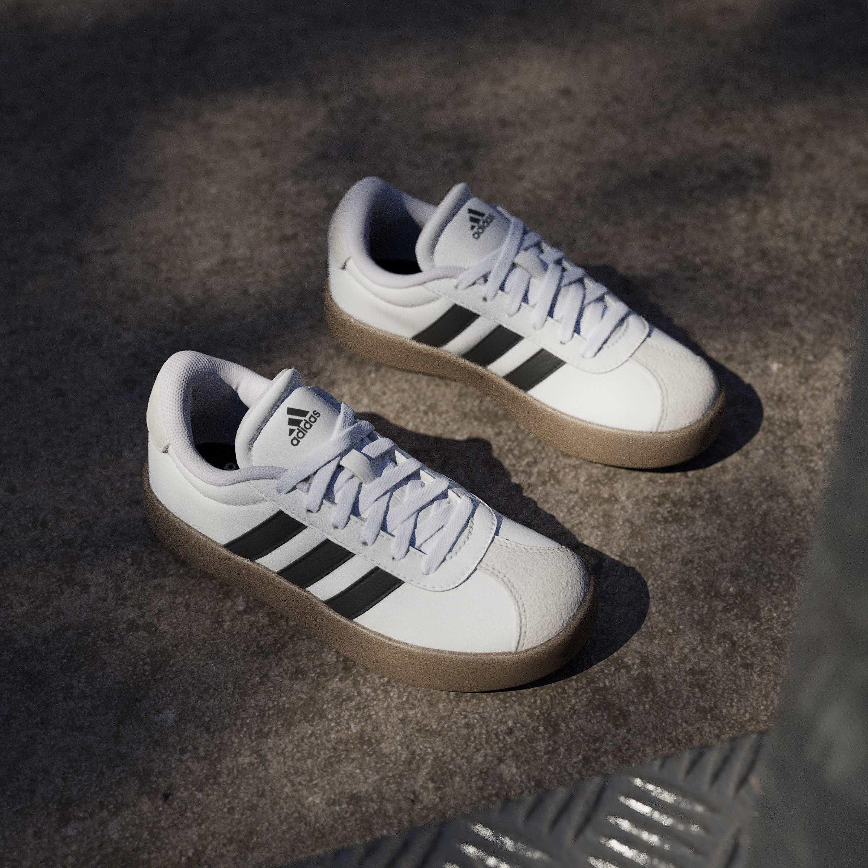 Wit/Gum - adidas - VL Court 3.0 Shoes Junior Boys - 12