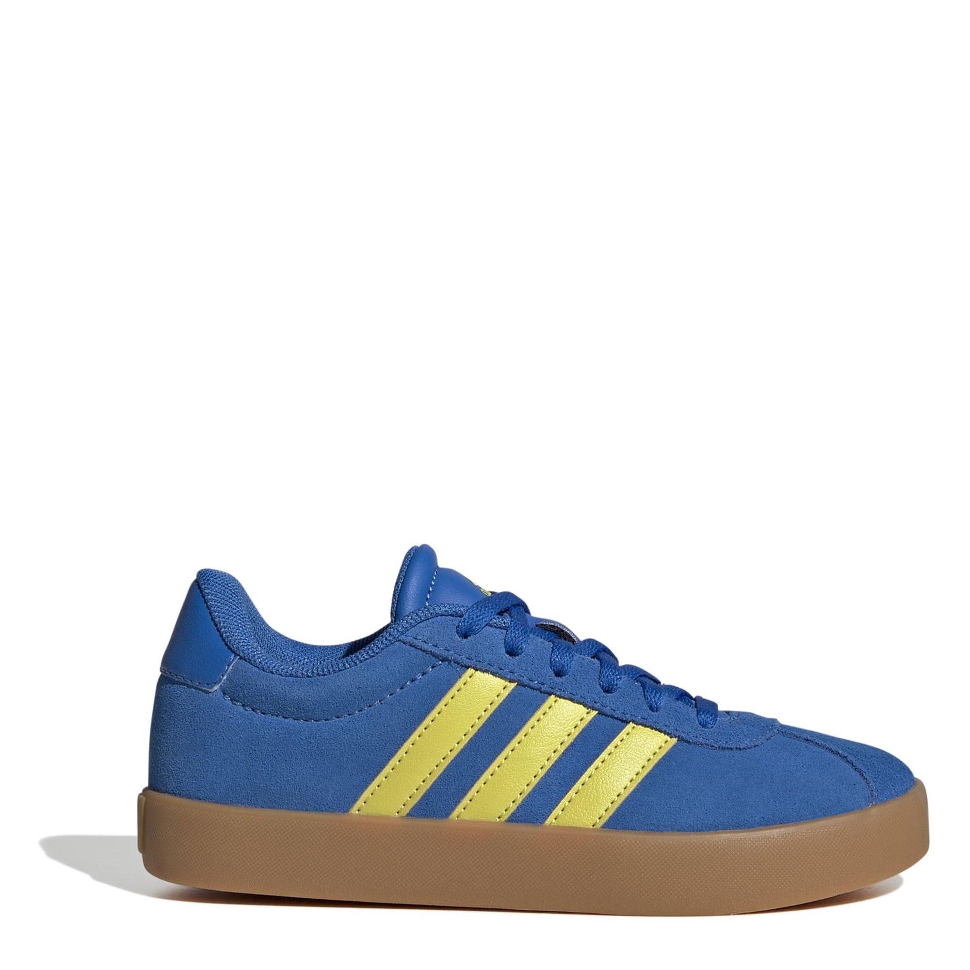 Adidas Boys Vl Court 3.0 Shoes Junior - Royal/Sulfur - 4 (36.7)