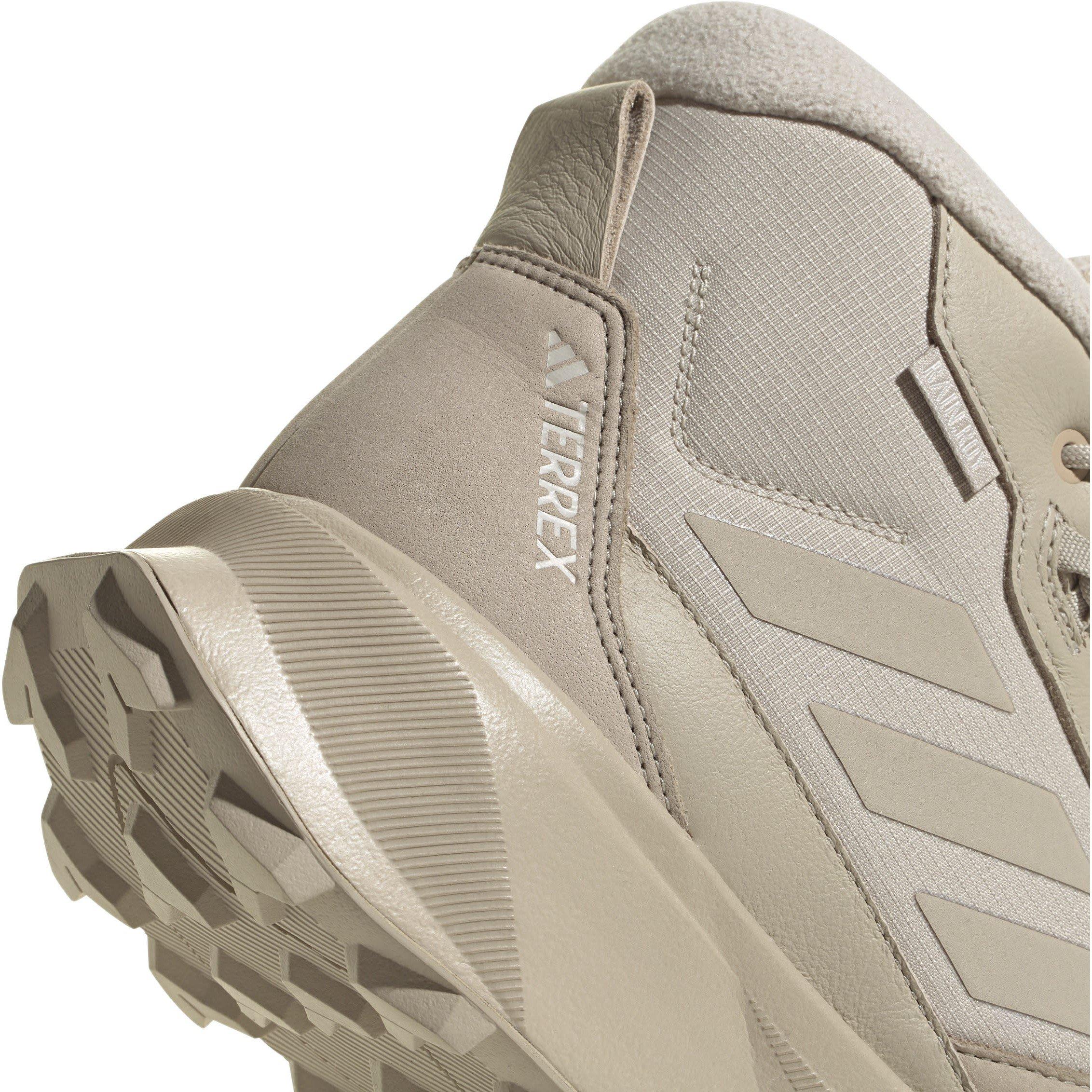 Wonder Beige/Wo - adidas - Terrex Winter Boot Mid Leather Hiking Boots Unisex Kids - 8