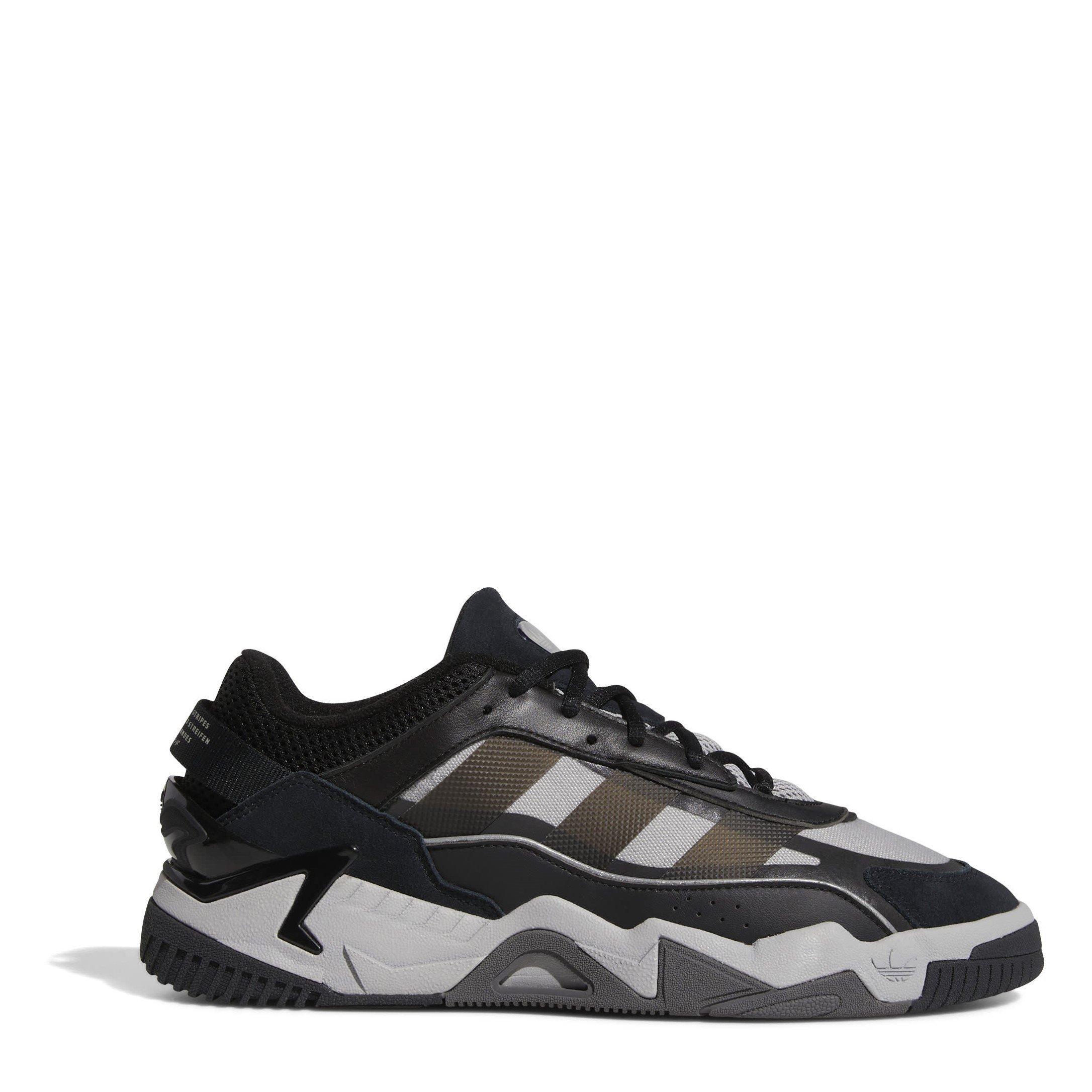 Cblack/Mgsogr - adidas Originals - Niteball Low-Top Trainers - 1